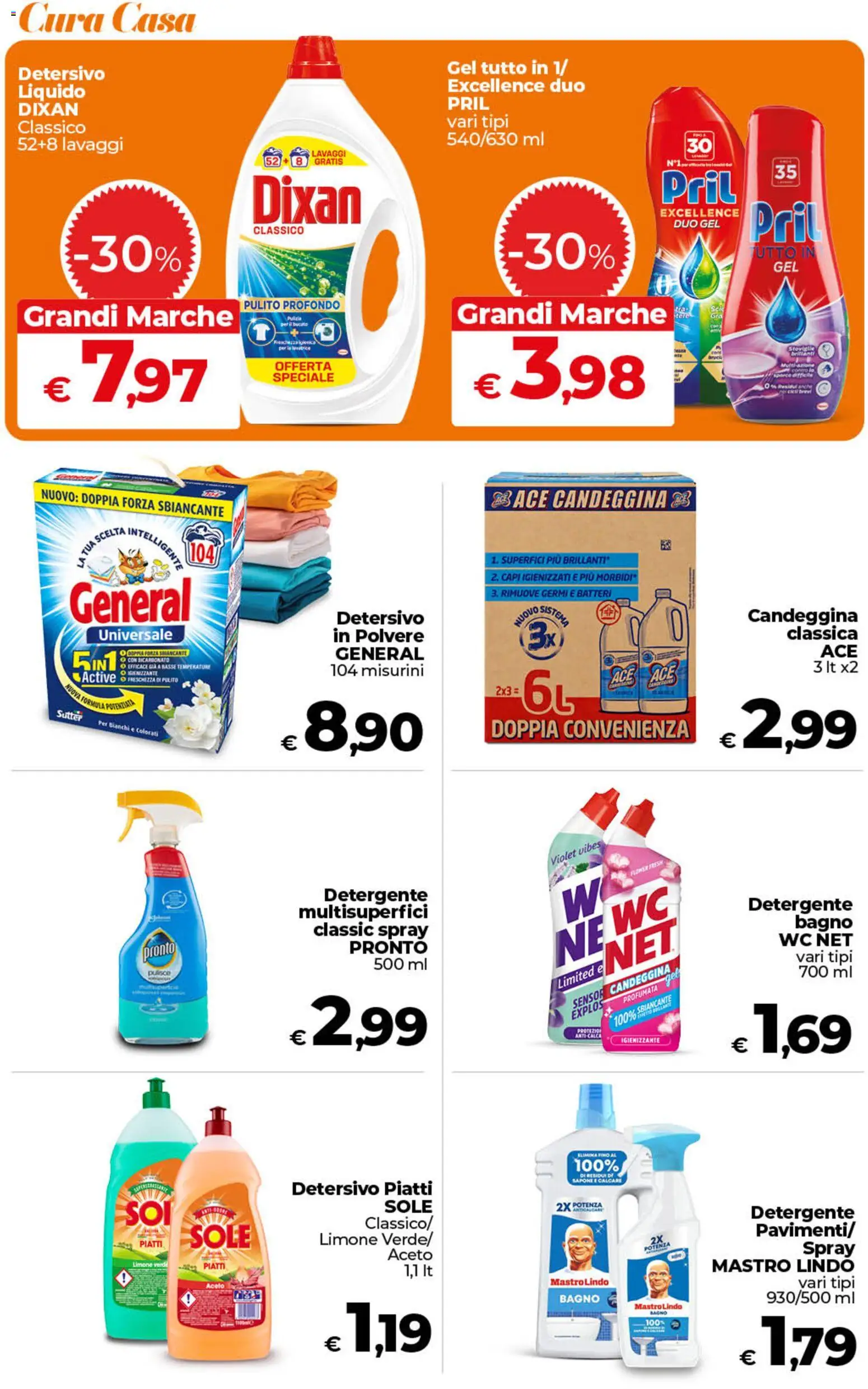 Volantino Ipercoop del 18.06.2026 | Pagina: 44 | Prodotti: Bicarbonato, Aceto, WC, Bagno