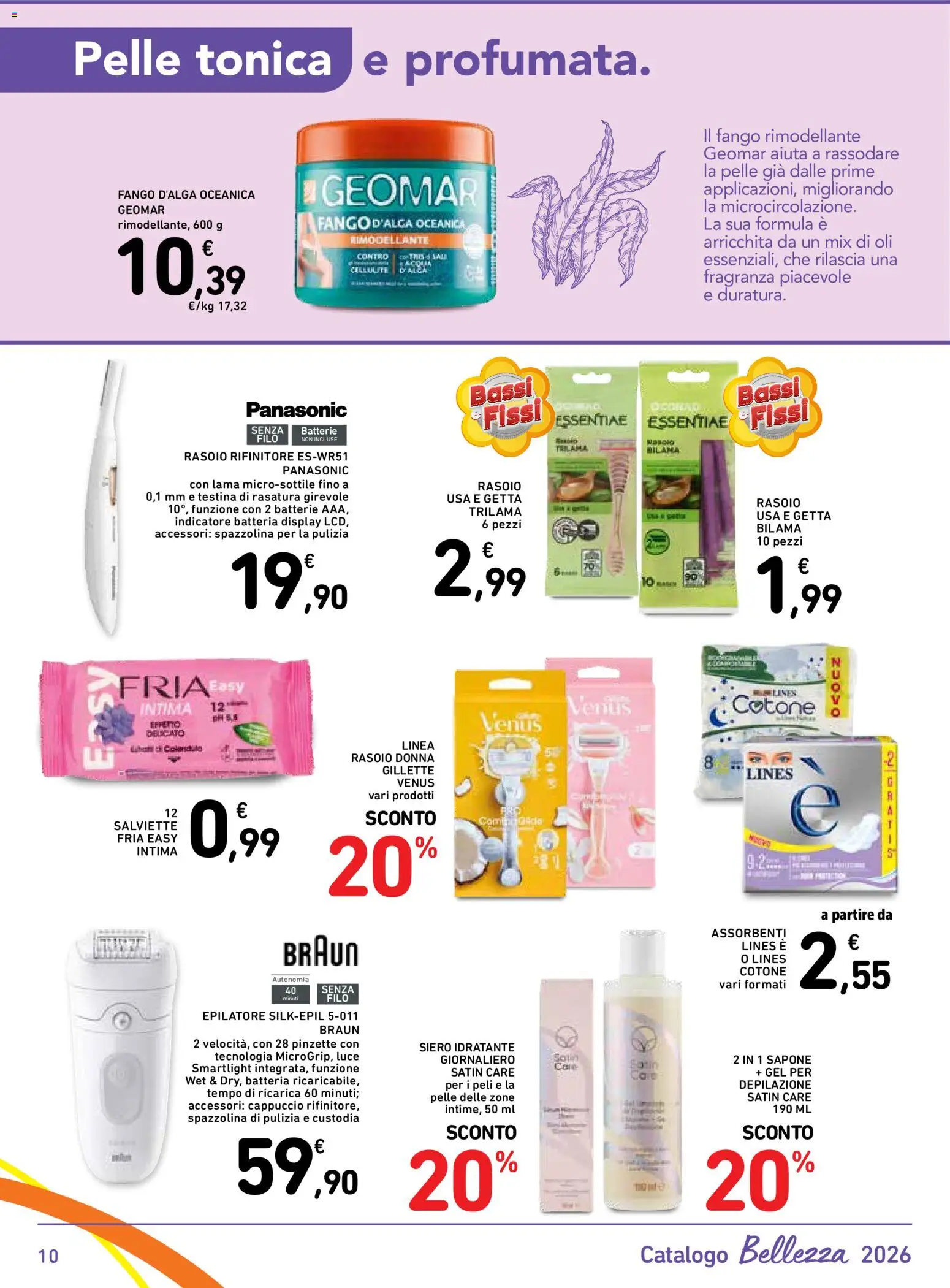Volantino Spazio Conad del 29.05.2026 | Pagina: 10 | Prodotti: Rasoio, Sapone, Cappuccio, Batteria