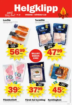 Pekås erbjudanden - Förhandsvisning av reklamblad från butik Pekås aktuell från 27.04.2026 | Sida: 8 | Produkter: Såg, Torskfile