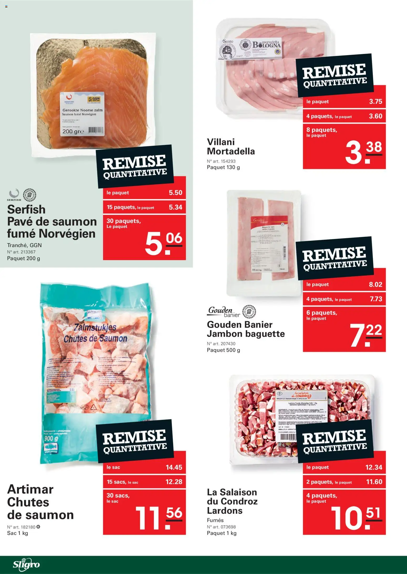 {H1} | Pagina: 2 | Producten: Zalm, Baguette, La, Mortadella