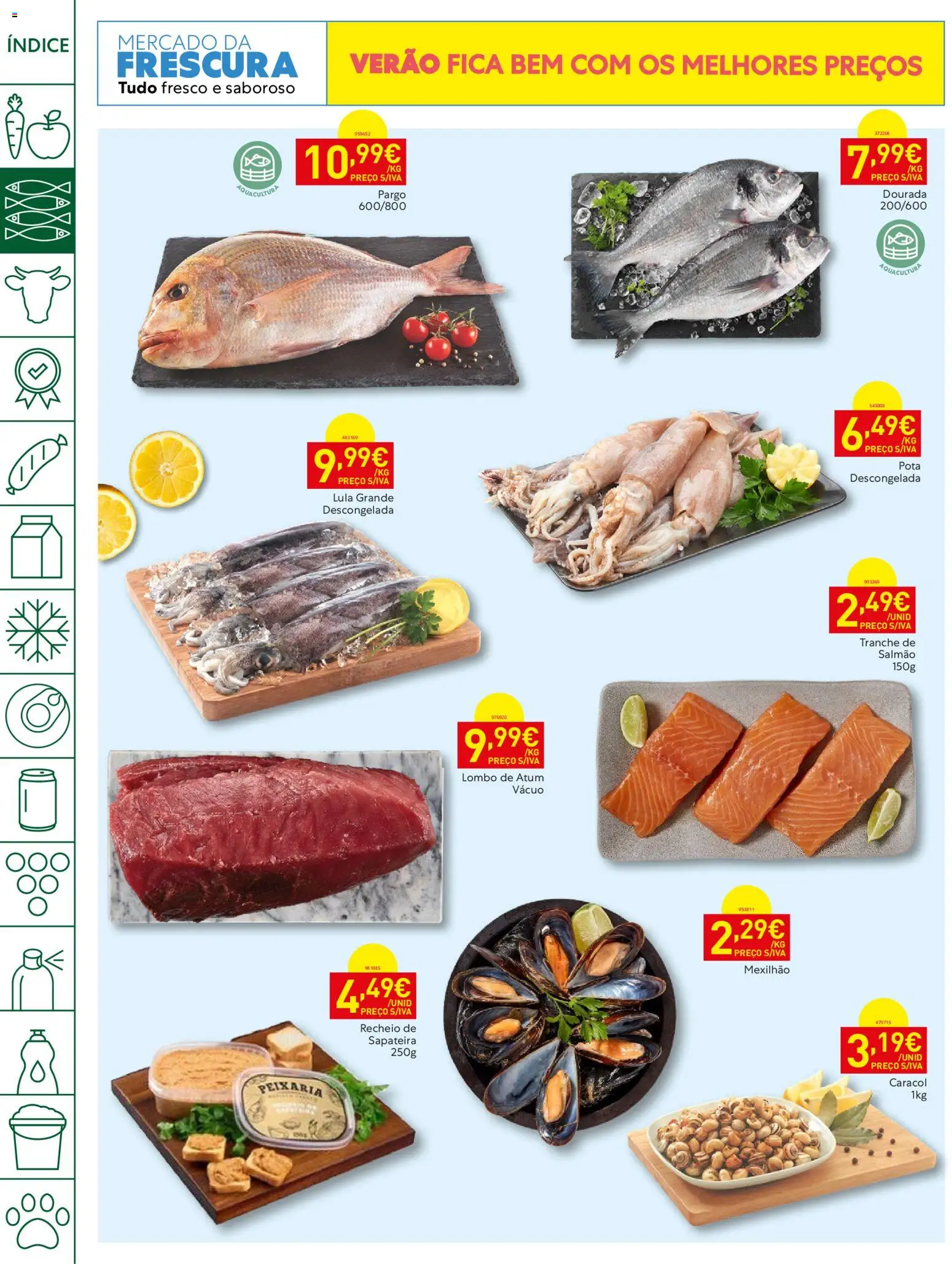 Recheio folheto │ válido de 23/06/2026 | Página: 4 | Produtos: Dourada, Salmão, Lombo, Sapateira