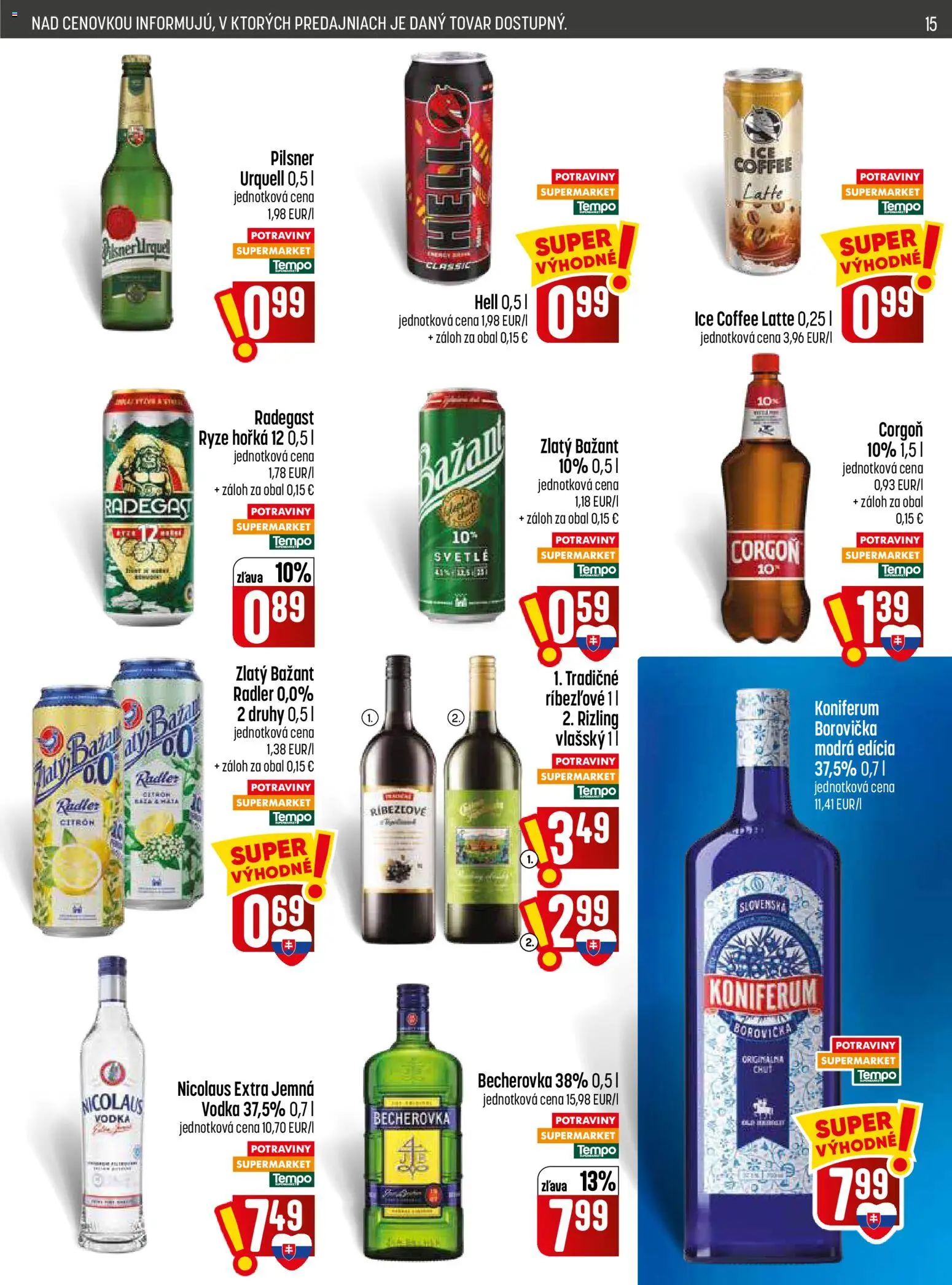 Nové COOP Jednota akcie – leták je platný od 26.08.2026 | Strana: 15