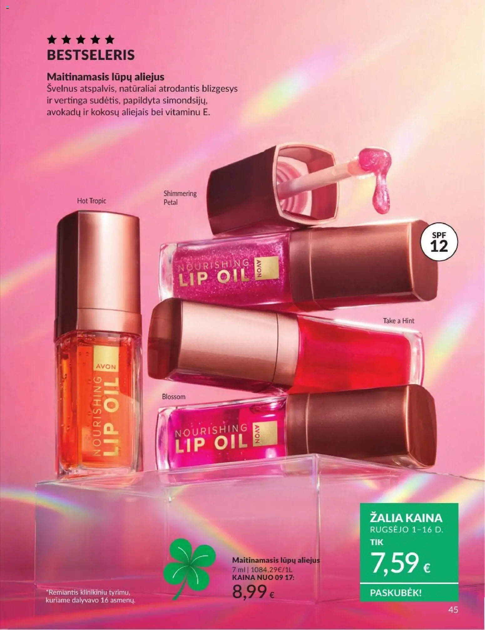 AVON akcijos nuo 2026.09.01 | Puslapis: 45 | Prekių: Aliejus