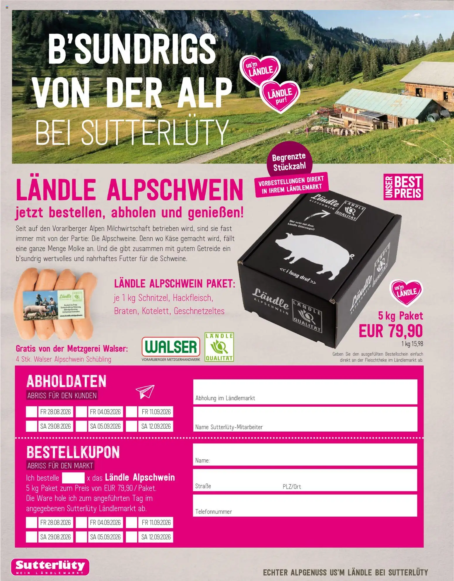 Sutterlüty Flugblatt gültig ab 30.07.2026 | Seite: 10 | Produkte: Getreide, Käse