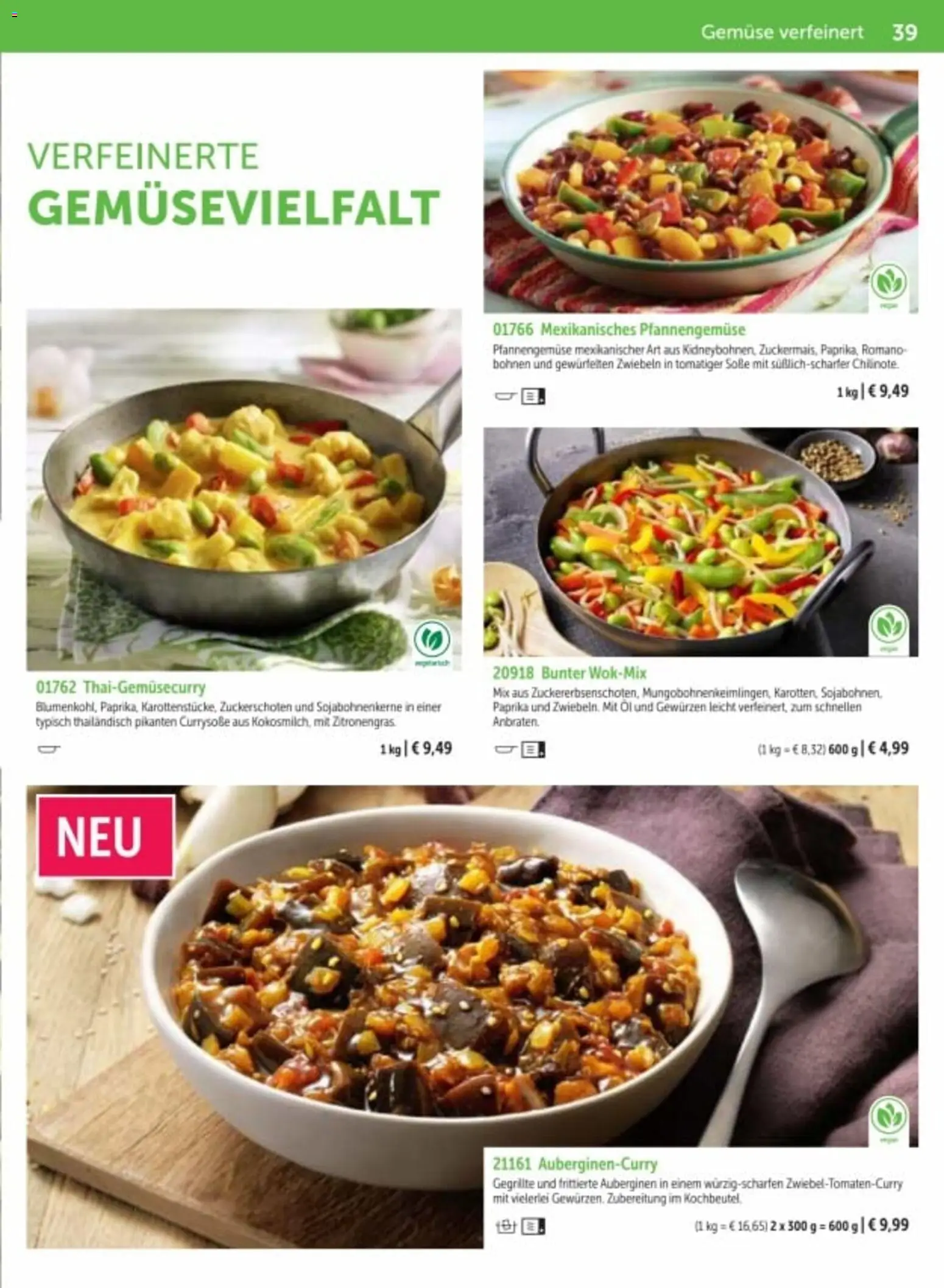 Bofrost Katalog – gültig ab 06.03.2026 | Seite: 39 | Produkte: Öl, Gemüse, Paprika, Soße