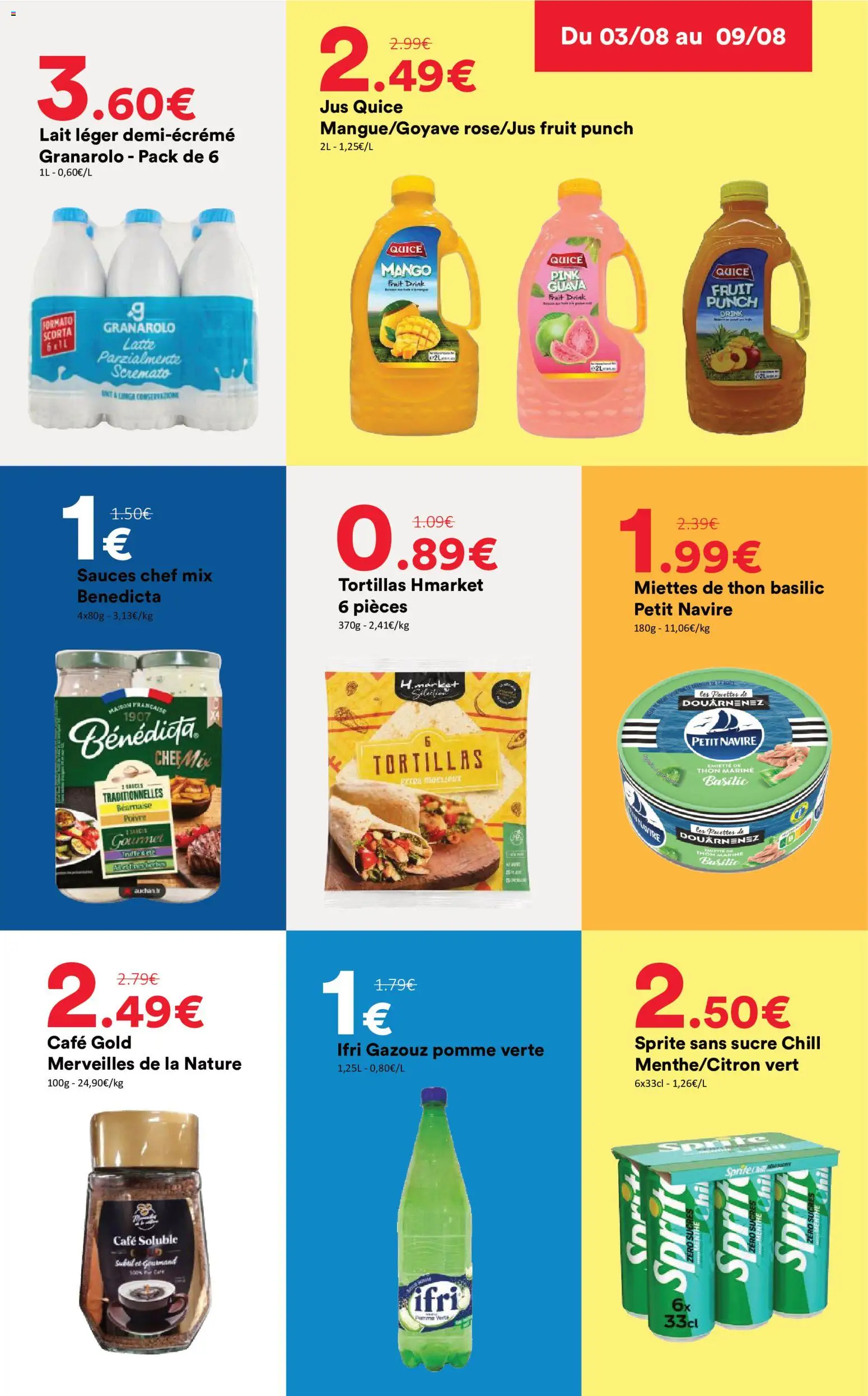 {H1} | Page: 5 | Produits: Sucre, Pomme, Poivre, Café