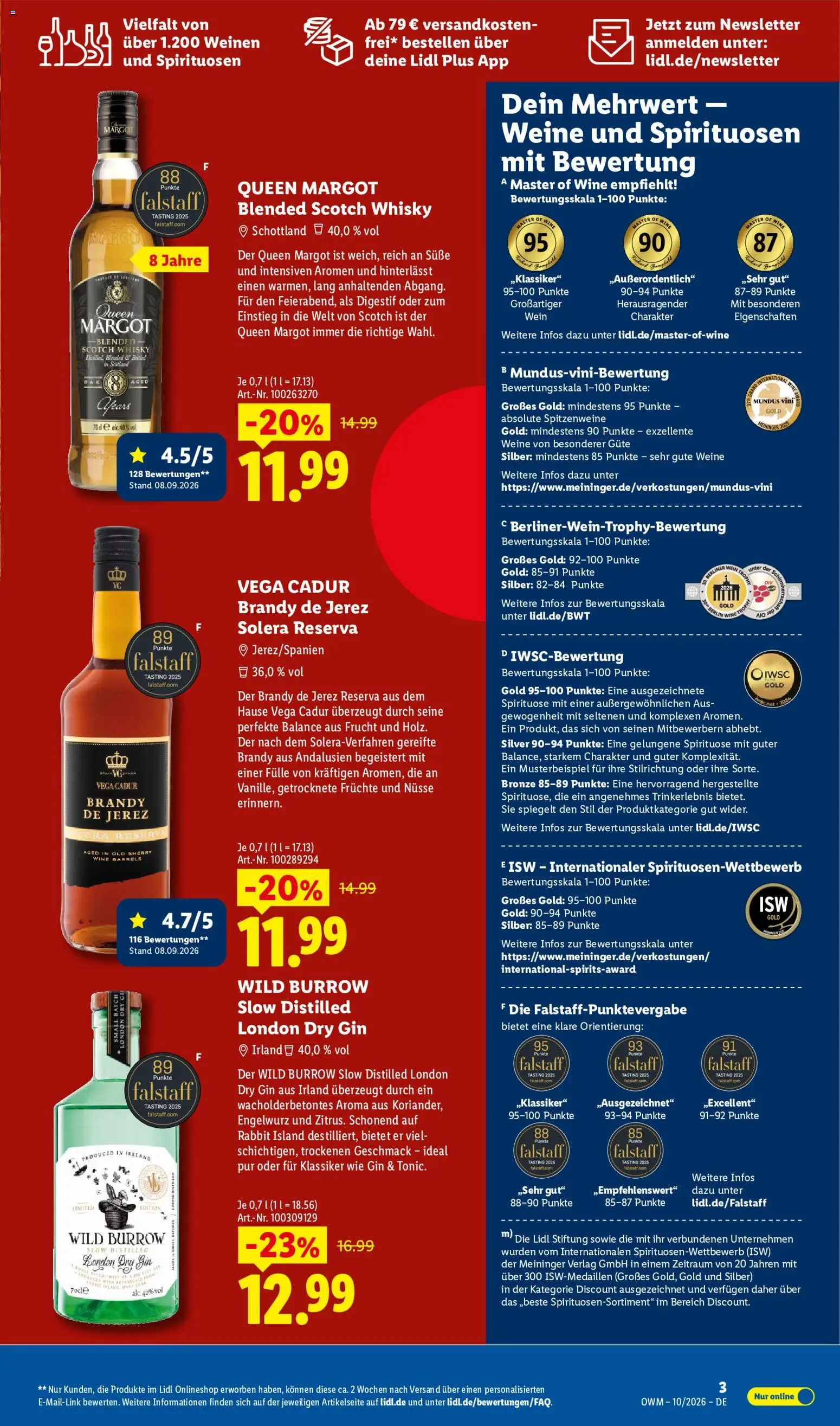 Lidl Německo leták - Wein & Spirituosen od 01.10.2026 | Strana: 3