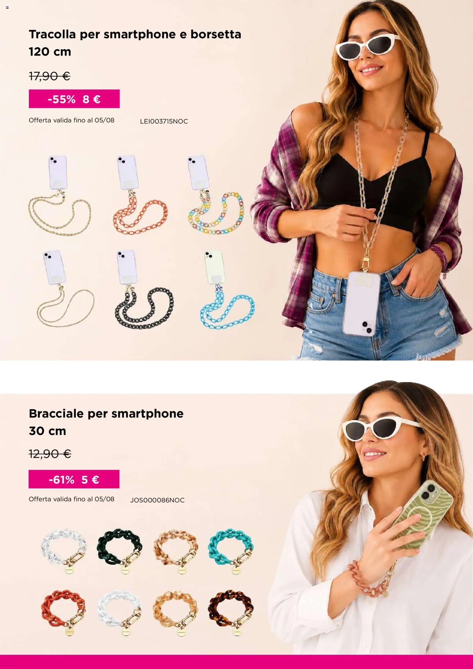 Volantino Kasanova del 11/07/2026 | Pagina: 5 | Prodotti: Borsetta, Bracciale, Smartphone
