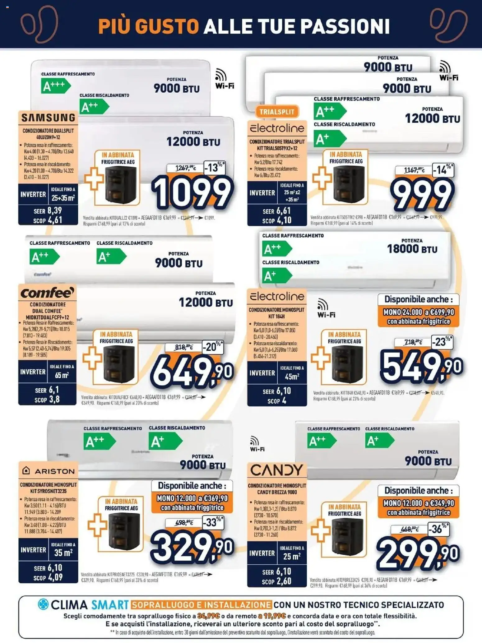 Volantino Unieuro del 12/10/2026 | Pagina: 29 | Prodotti: Data, Condizionatore, Friggitrice, Samsung