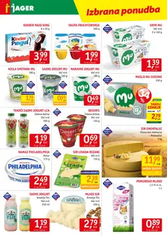 Jager katalog akcije – veljaven od 24.06.2026 | Stran: 5 | Izdelki: Ementalec, Namaz, Skyr, Smetana