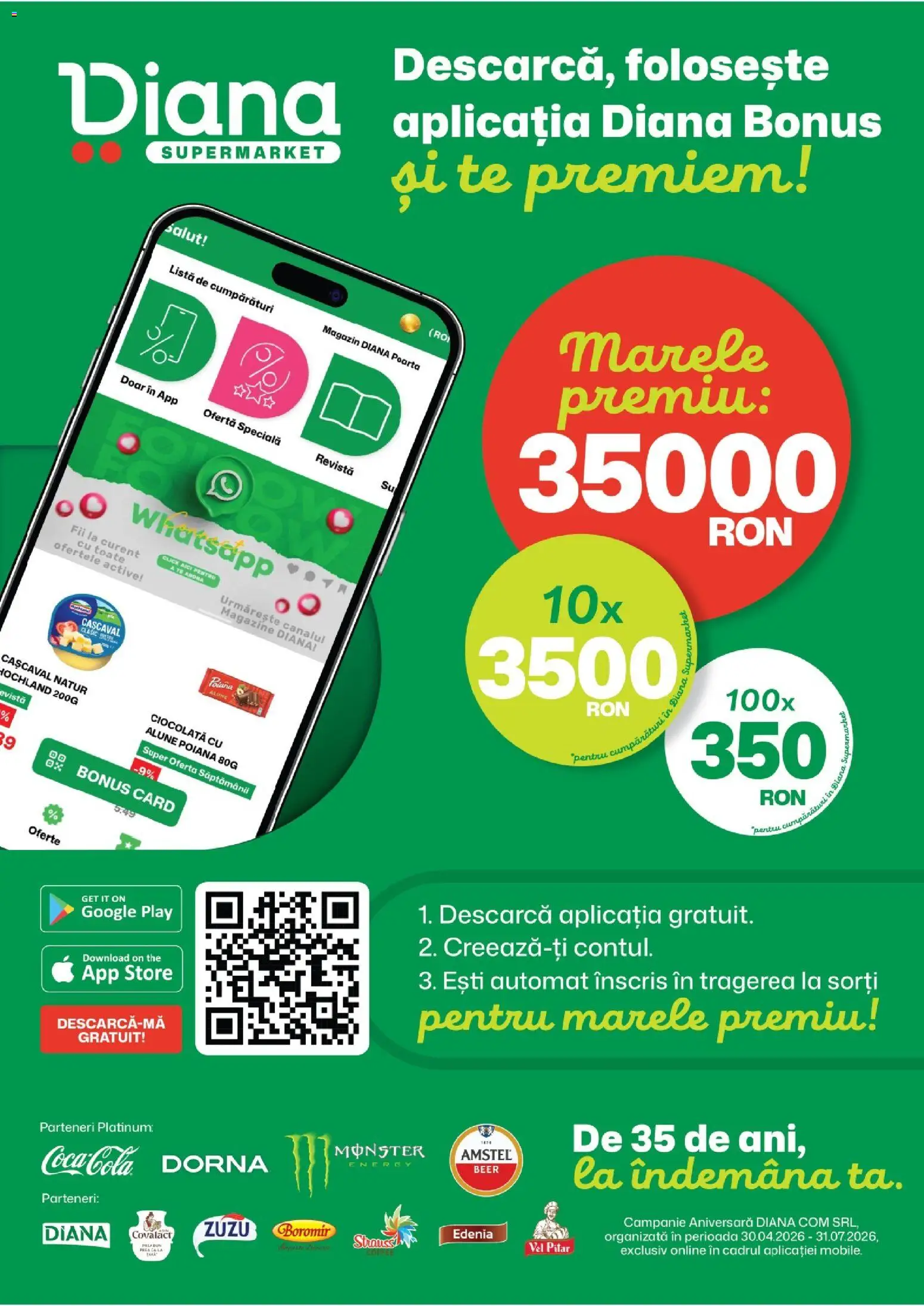 Noul catalog Diana – valabil de la 16.07.2026 | Pagină: 16 | Produse: Cașcaval, Alune, Ciocolată