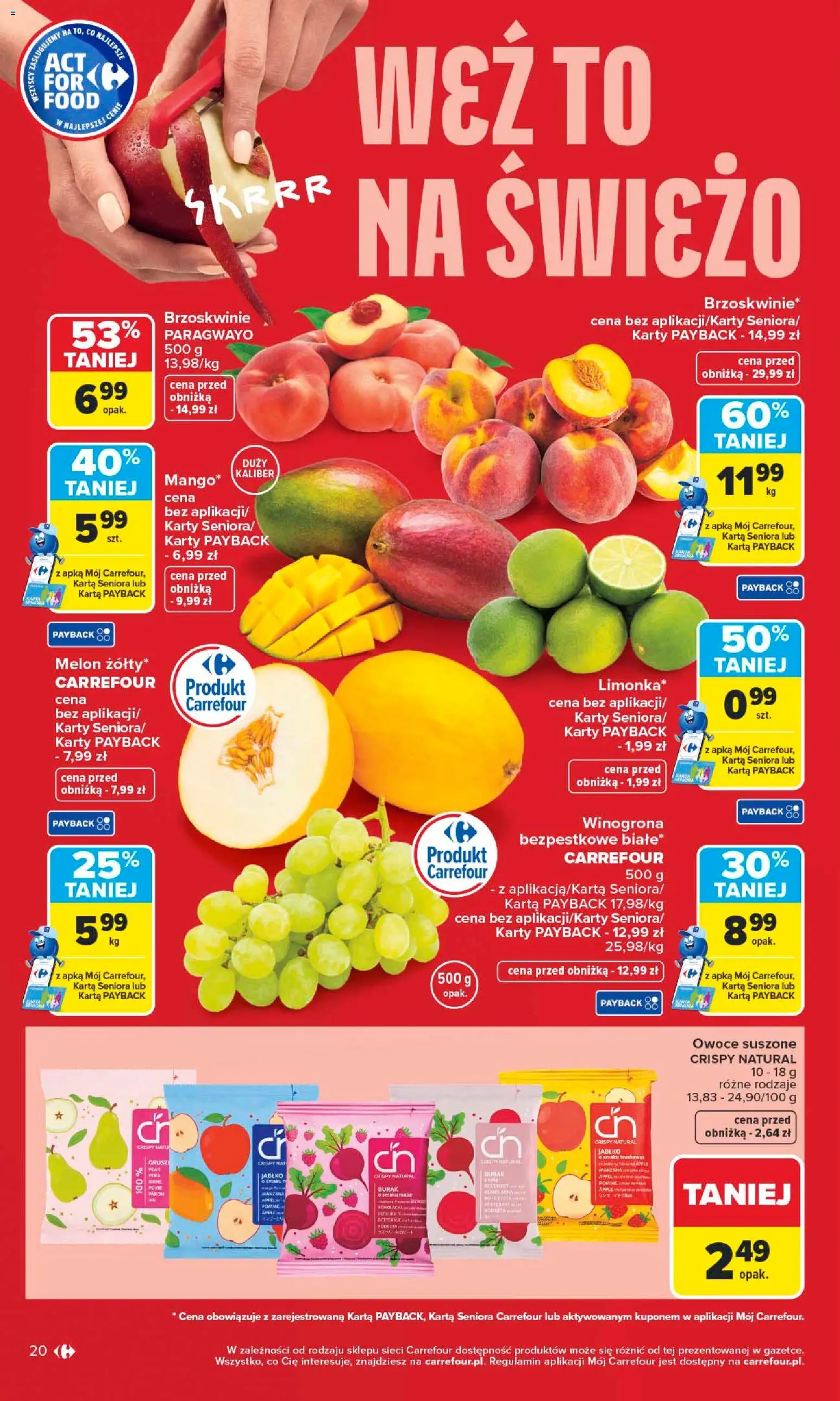 Carrefour gazetka od 25.05.2026 | Strona: 22 | Produkty: Burak, Karta, Winogrona, Melon