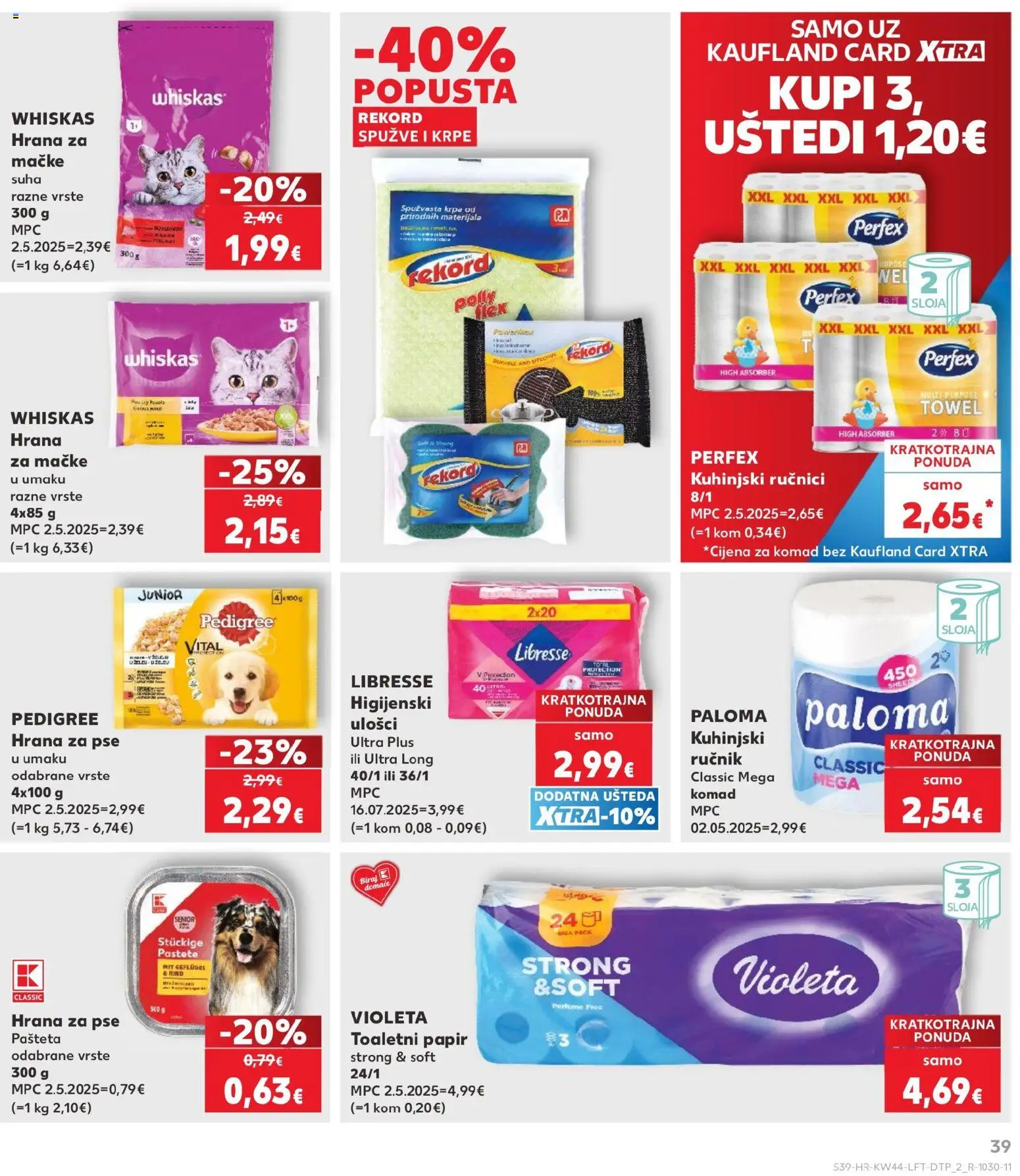 Kaufland katalog | vrijedi od 28.10.2026 | Stranica: 39 | Proizvodi: Krpe, Ručnik, Libresse, Spužve