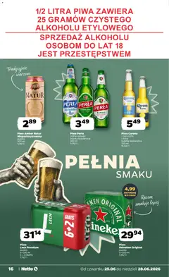 Pogląd oferty "Piwo Heineken Original, Piwo Heineken Original puszka 6x500 ml" - ważna od 25.06.2026 | Strona: 16