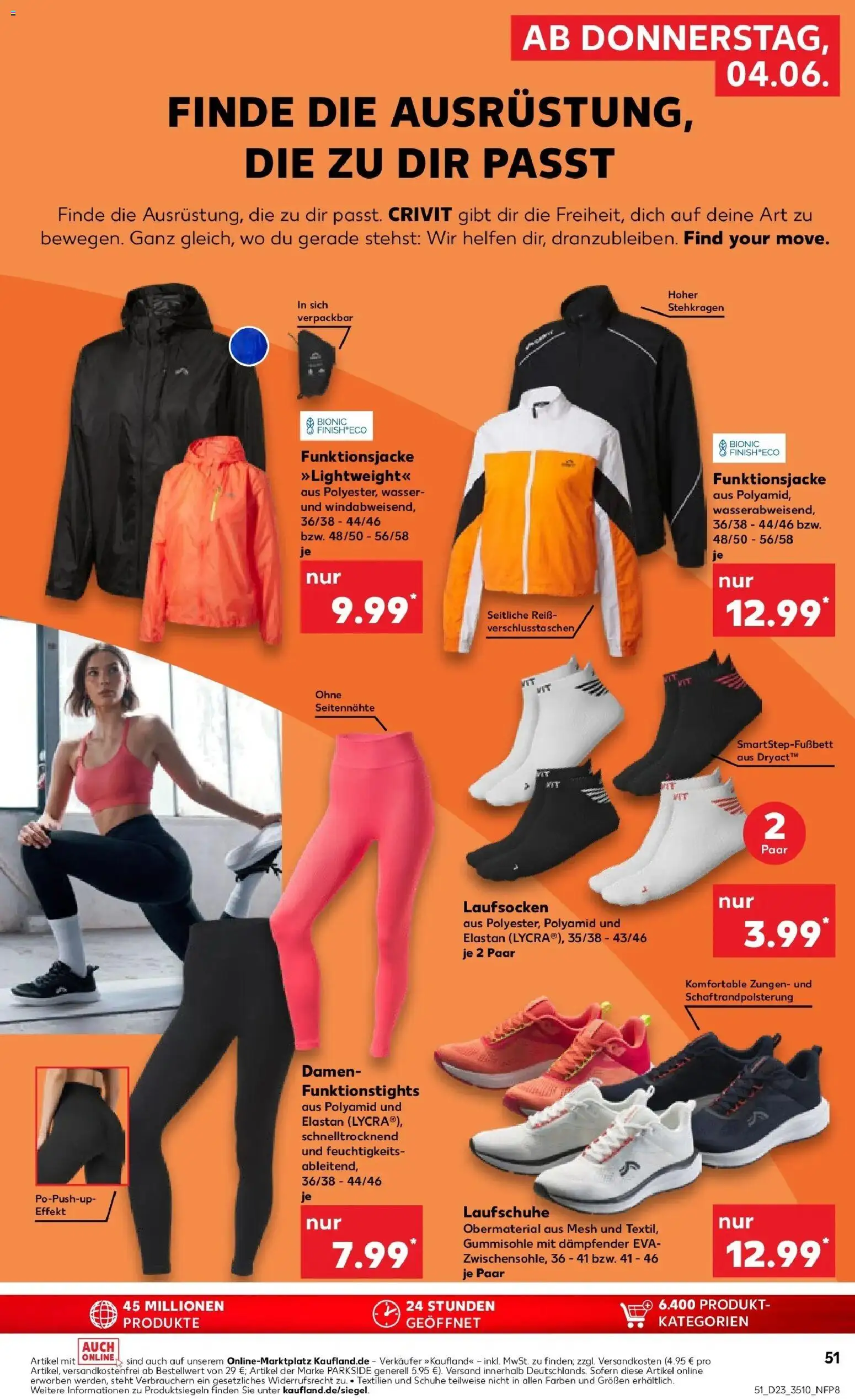 Kaufland Prospekt Bautzen – gültig ab 04.06.2026 | Seite: 51 | Produkte: Laufschuhe, Finish, Wasser