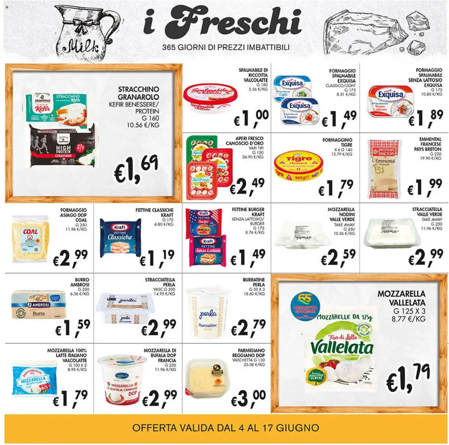 Volantino Coal del 04.06.2026 | Pagina: 10 | Prodotti: Latte, Formaggio, Stracchino, Emmental
