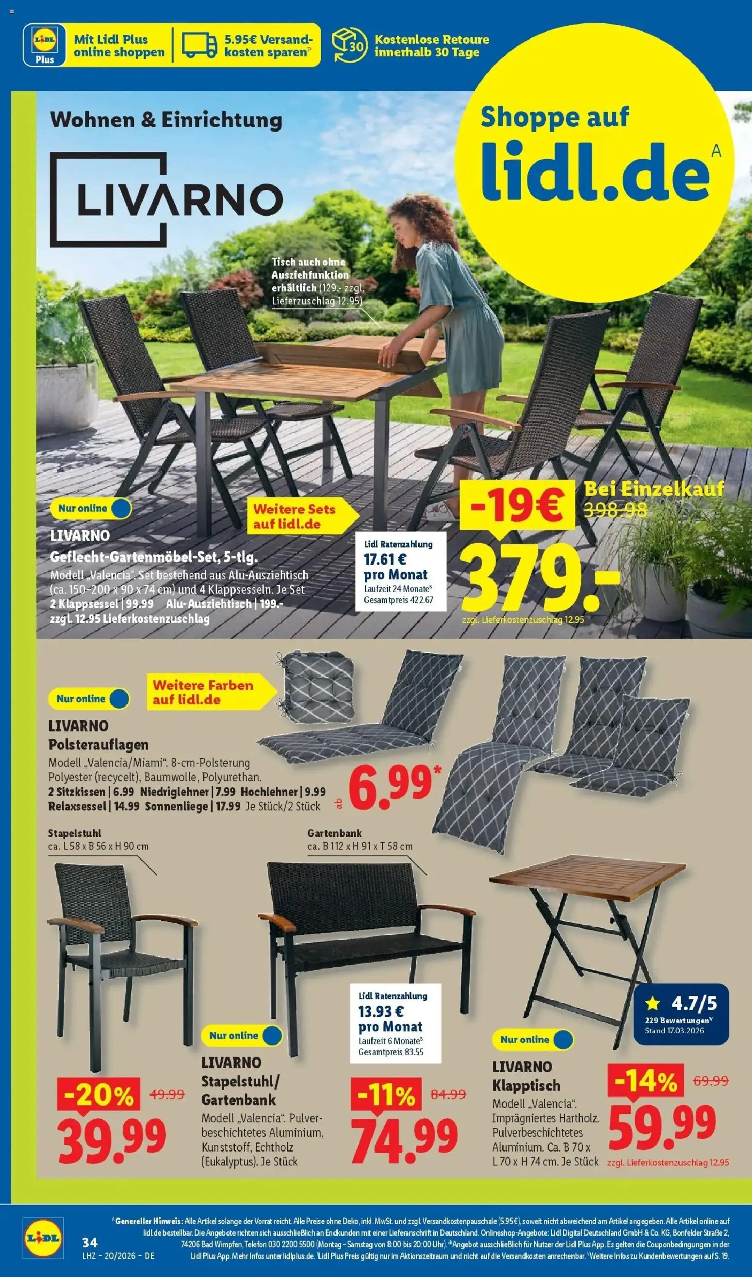 Lidl Prospekt Mahlow – gültig ab 11.05.2026 | Seite: 14 | Produkte: Relaxsessel, Tisch, Bad, Telefon
