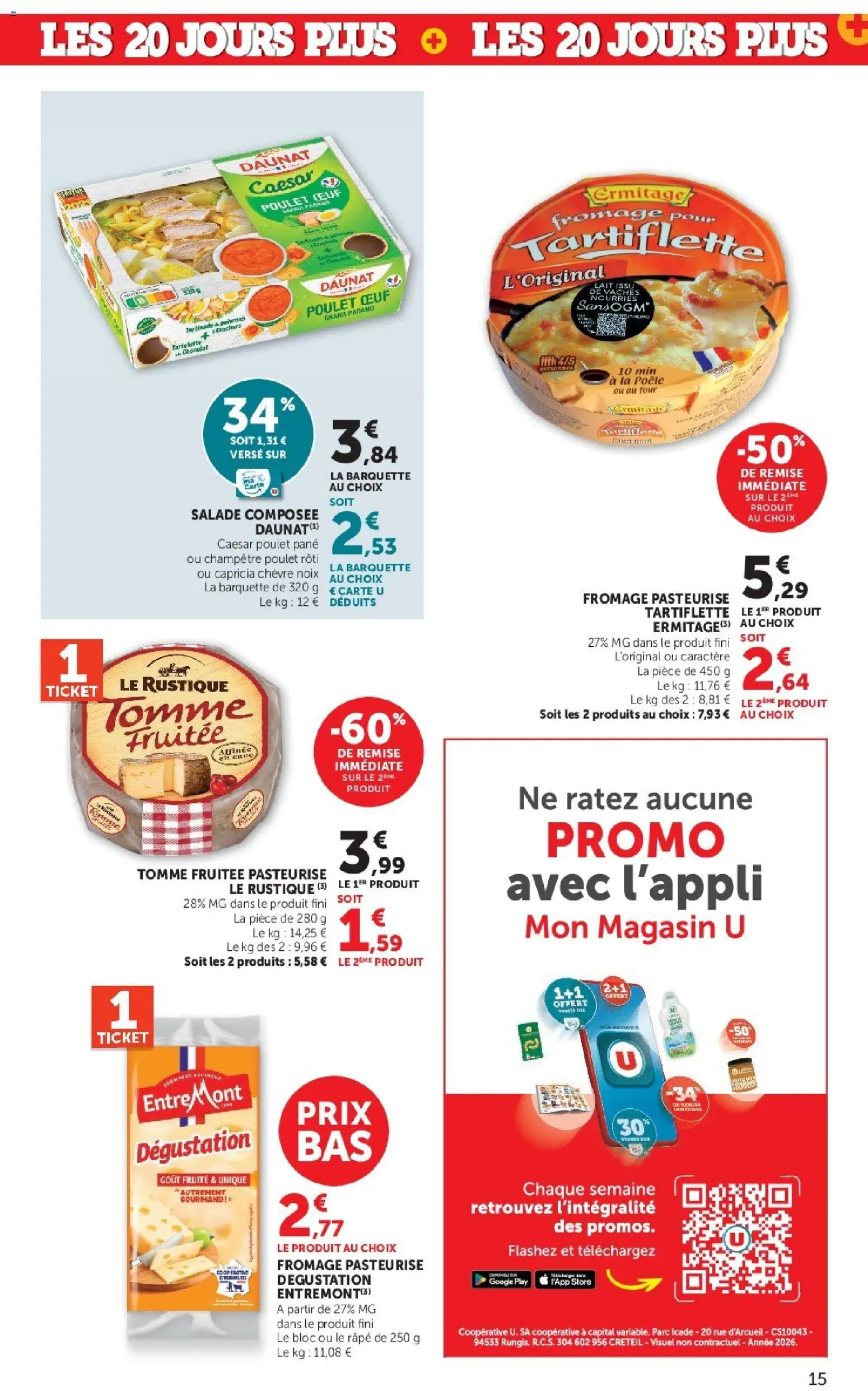 {H1} | Page: 15 | Produits: Poulet rôti, Tartiflette, Fromage, Noix