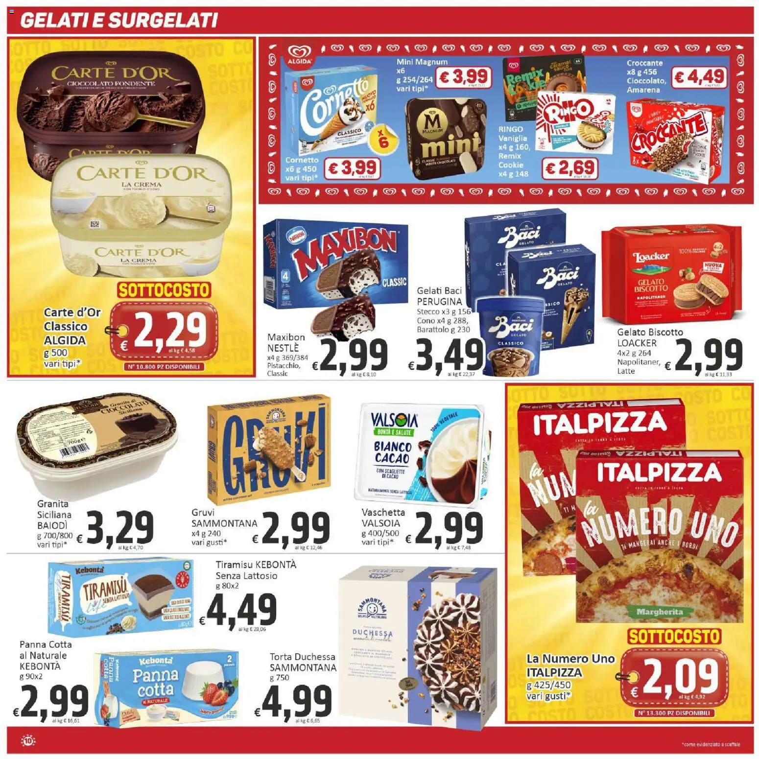 Volantino Paghi Poco del 11/09/2026 | Pagina: 10 | Prodotti: Cioccolato, Magnum, Gelato, Tiramisù