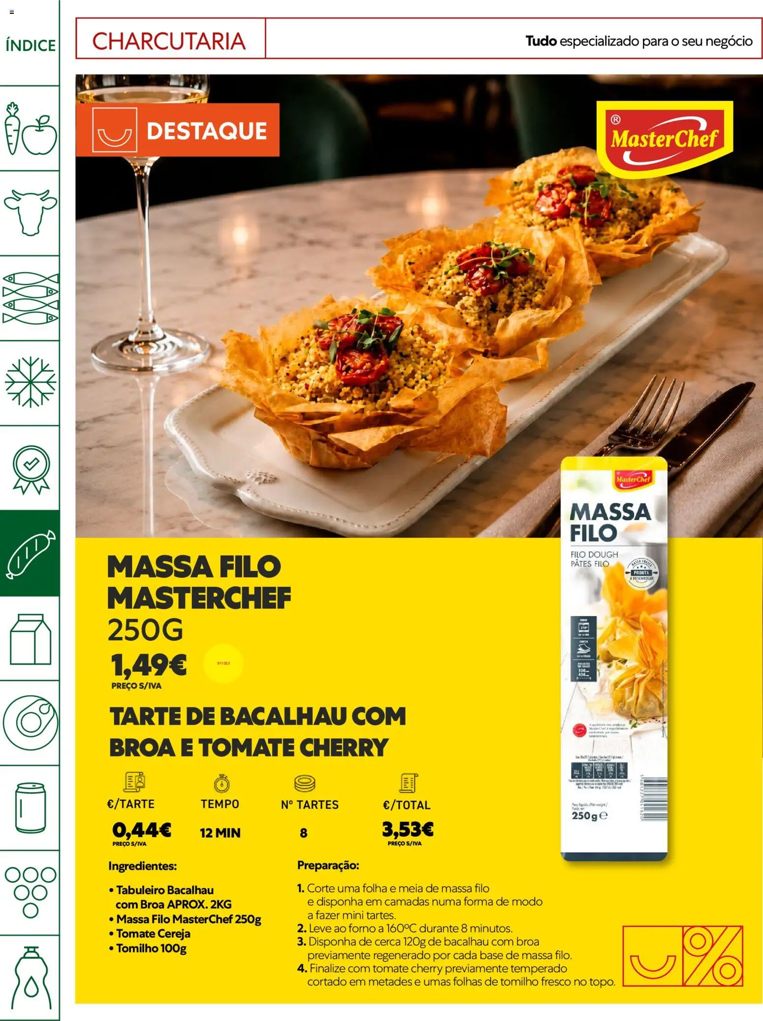Recheio Horeca │ válido de 07/07/2026 | Página: 18 | Produtos: Bacalhau, Base, Cereja, Tomate