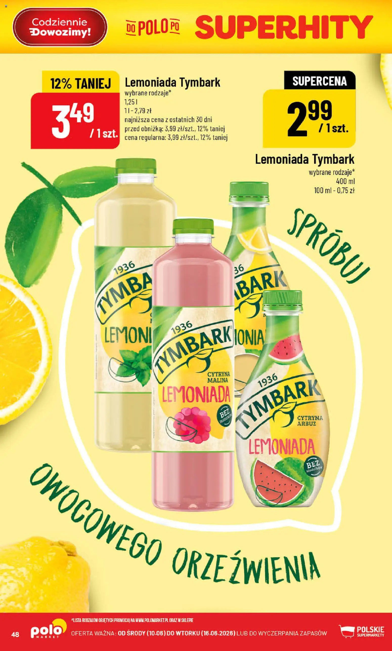 POLOmarket gazetka od 10.06.2026 | Strona: 48 | Produkty: Cytryna, Arbuz, Malina