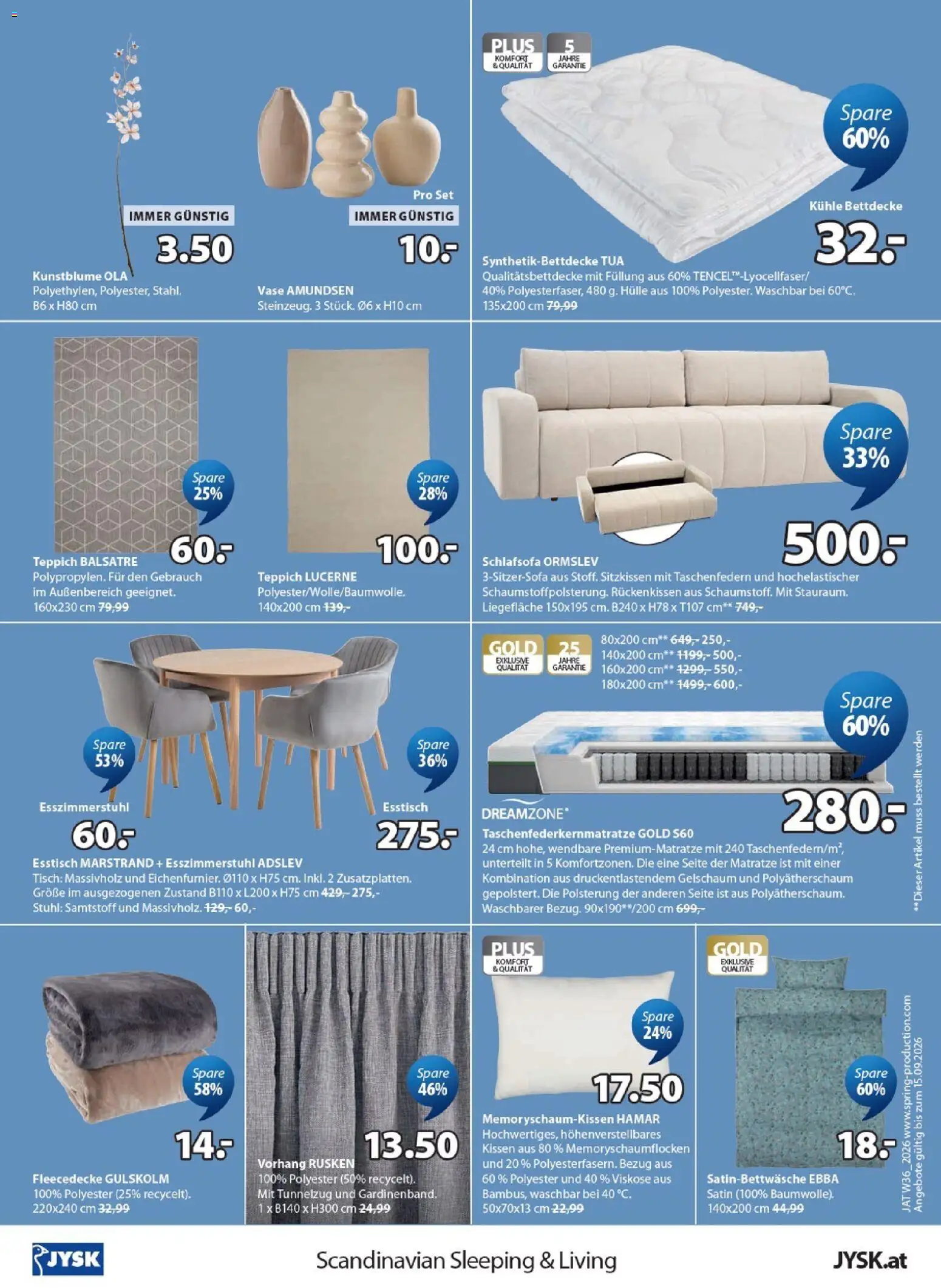 JYSK Prospekt aktuell gültig ab 02.09.2026 | Seite: 2 | Produkte: Tisch, Stuhl, Teppich, Vase