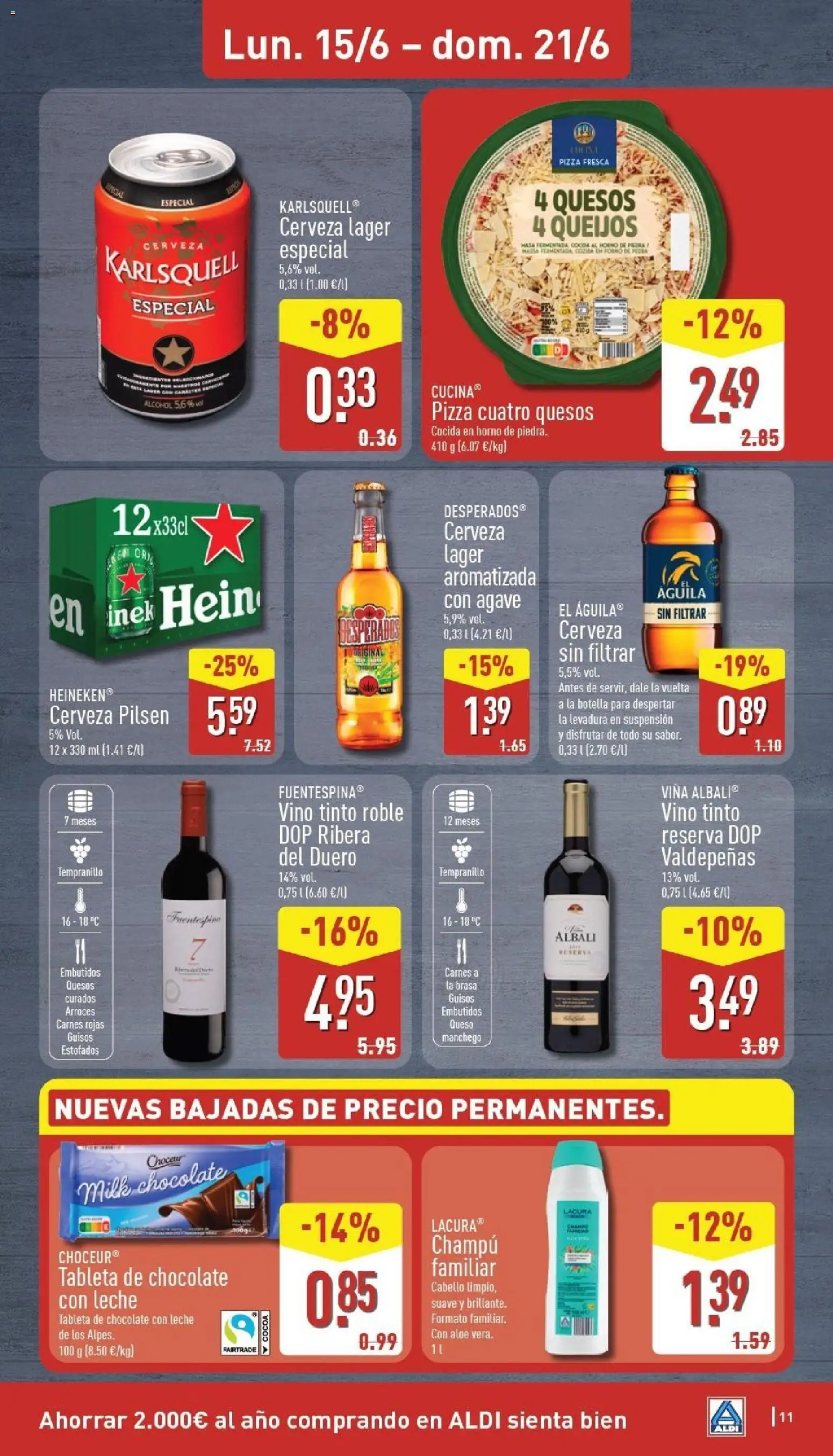 Aldi folleto Canarias │ válido desde el 15.06.2026 | Página: 11 | Productos: Tableta, Horno, Παρμεζάνα, Σπανάκι