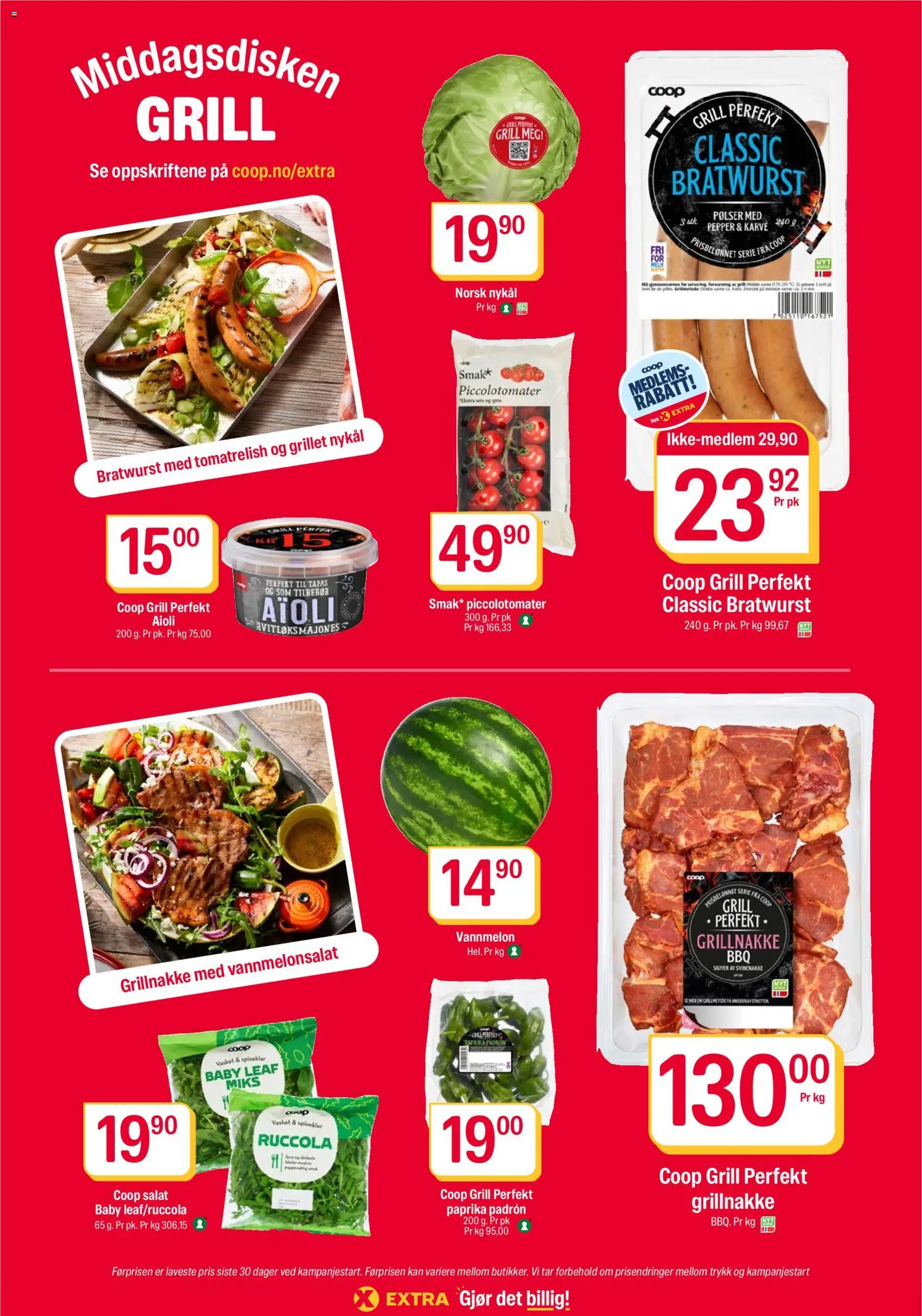 {H1} | Side: 23 | Produkter: Salat, Tapas, Svinenakke, Aioli