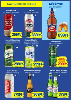 Magnetic akciós újság - amely érvényes a következő dátumtól: 20.05.2026 | Oldal: 7 | Termékek: Kisela pavlaka, Radler, Dobozos sör, Persil