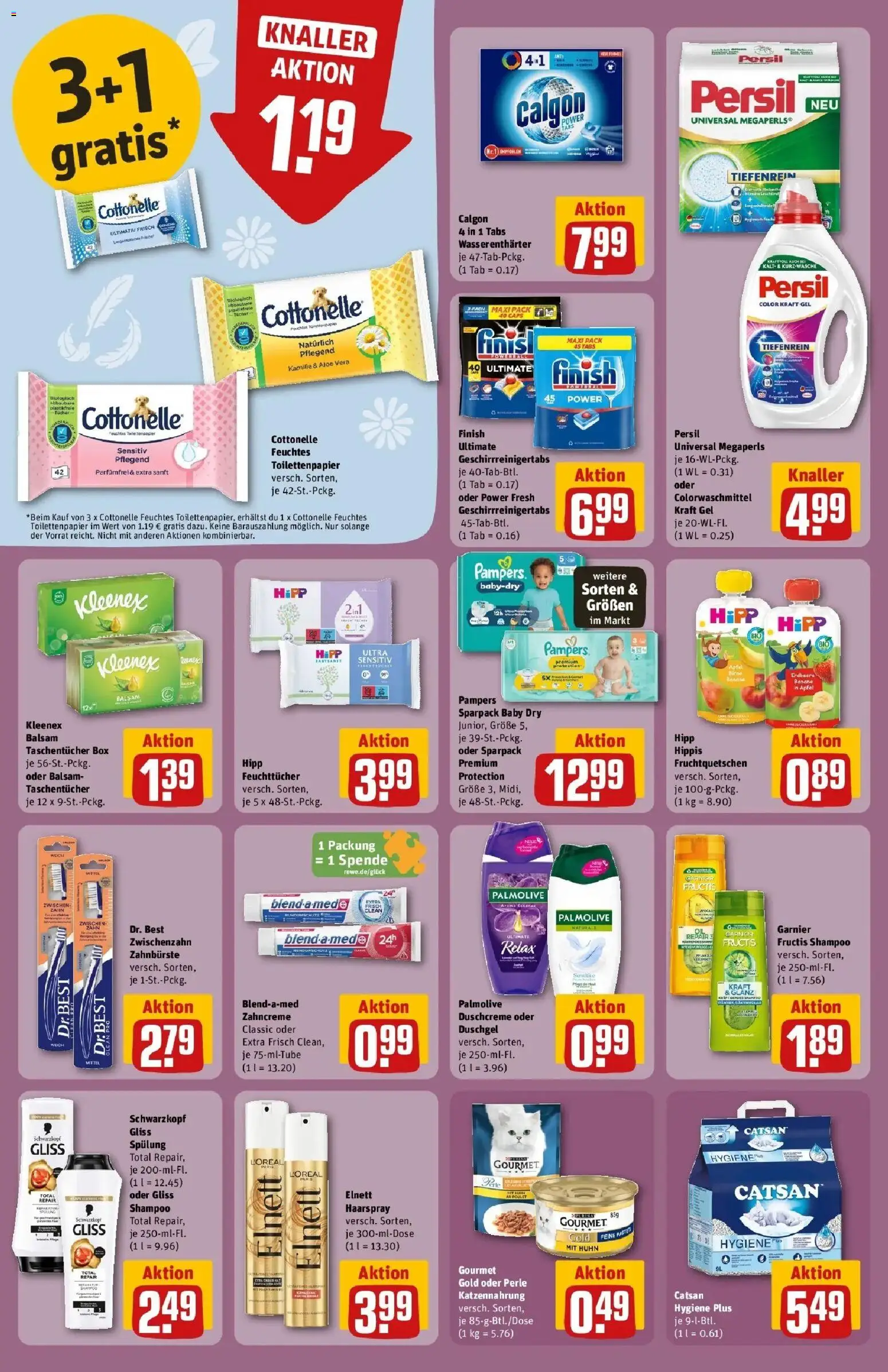 Rewe Prospekt Bielefeld – gültig ab 17.05.2026 | Seite: 30 | Produkte: Pampers, Finish, Haarspray, Duschcreme
