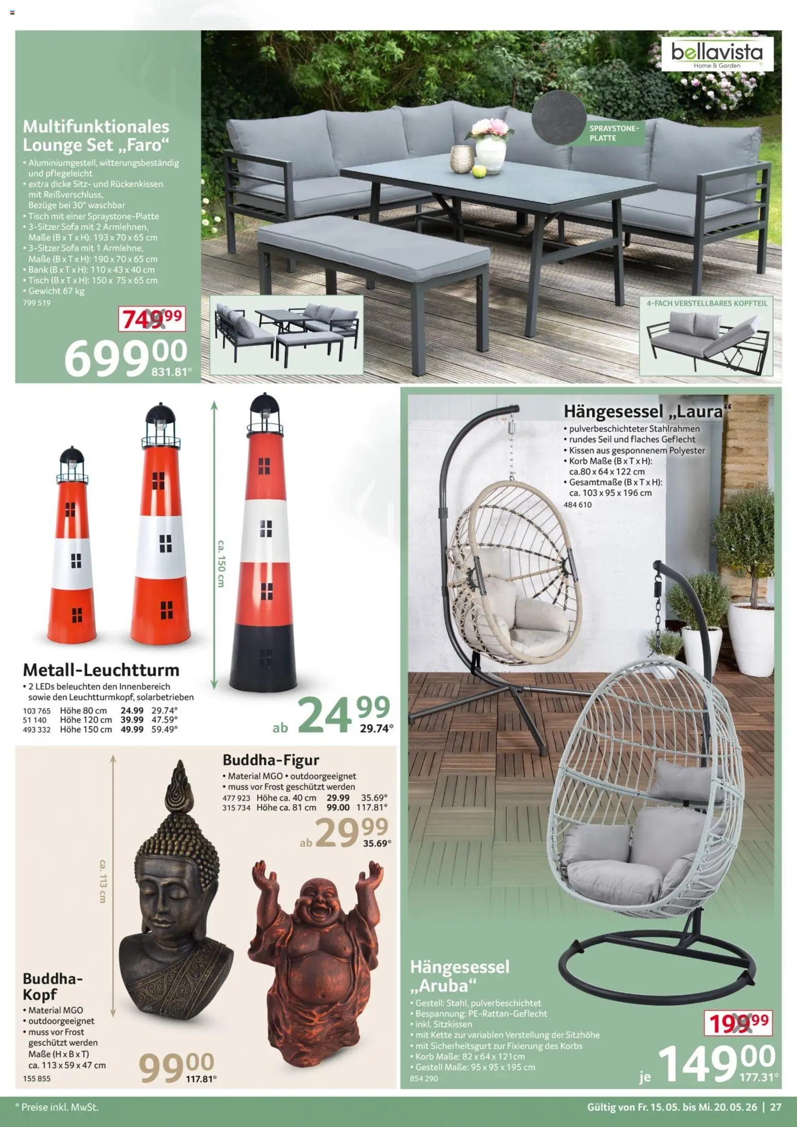 Selgros Non Food – gültig ab 15.05.2026 | Seite: 27 | Produkte: Gewicht, Kissen, Tisch, Korb