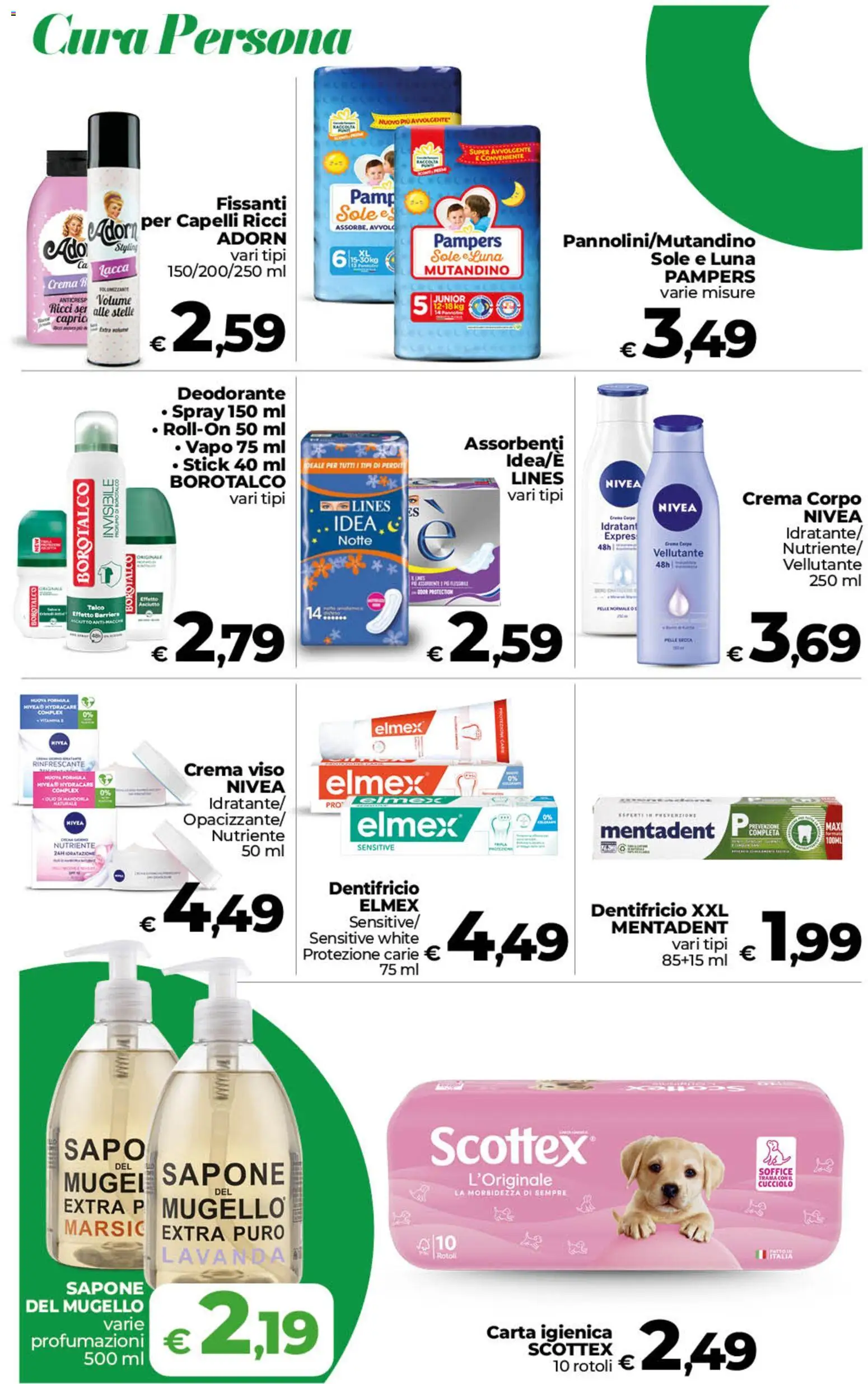 Volantino COOP del 23/10/2026 | Pagina: 17 | Prodotti: Crema, Lacca, Talco, Pampers