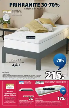 JYSK katalog akcije – veljaven od 22.06.2026 | Stran: 9 | Izdelki: Ležišče, Vzmetnica, Prevleka