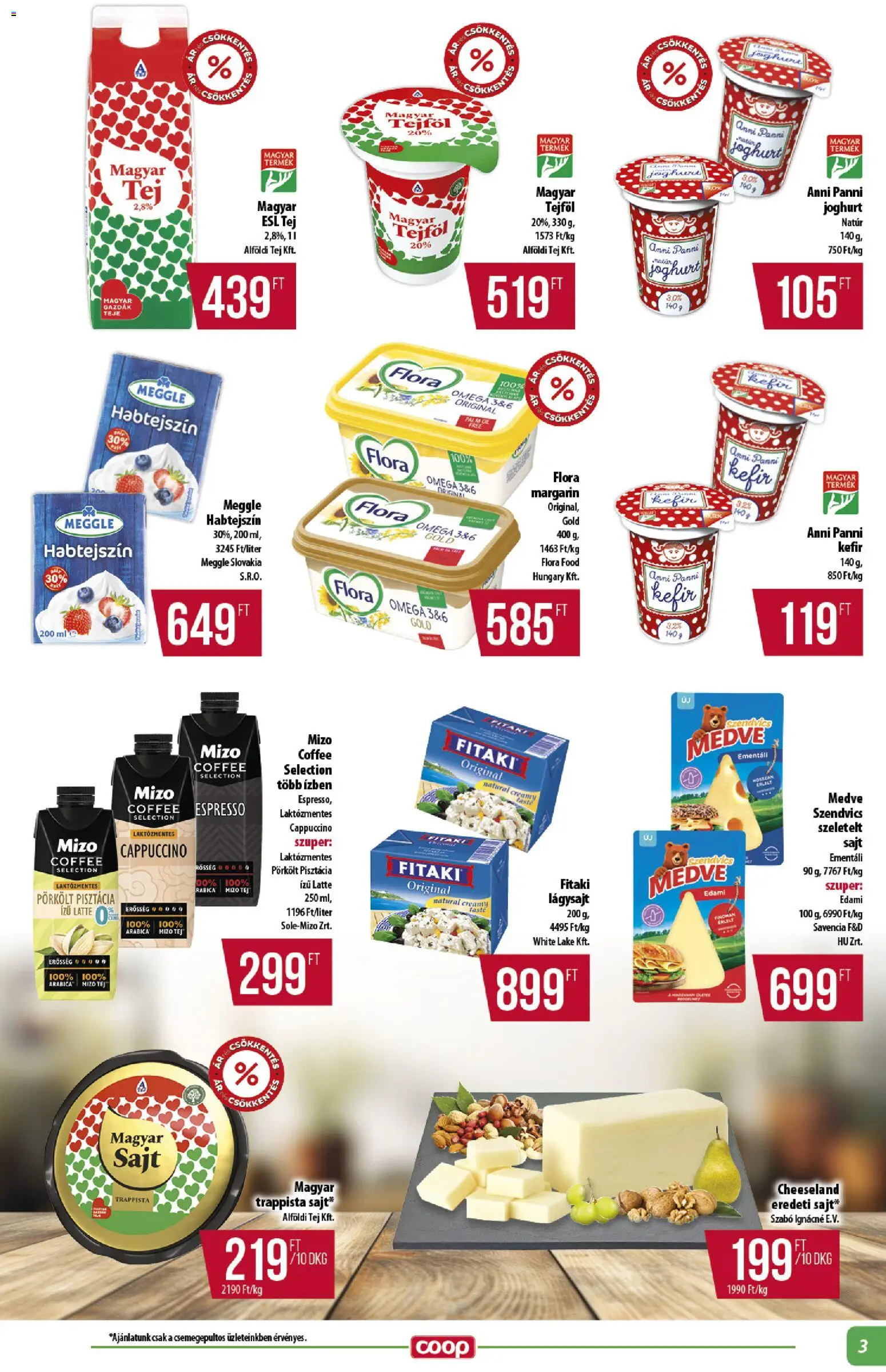 COOP akciós ujság - amely érvényes a következő dátumtól: 28.05.2026 | Oldal: 3 | Termékek: Szendvics, Pisztácia, Margarin, Trappista sajt