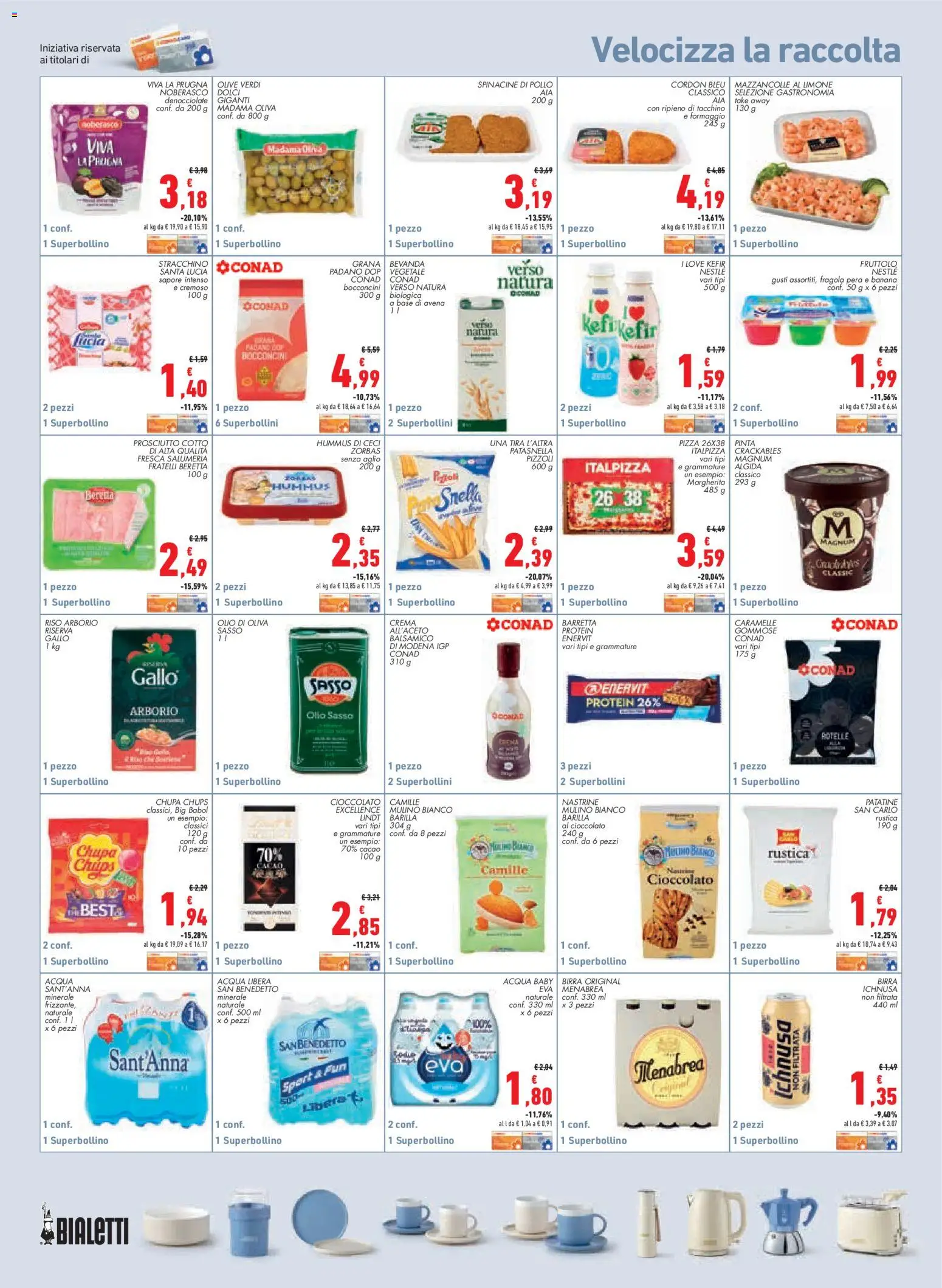 Volantino Conad del 16/07/2026 | Pagina: 14 | Prodotti: Patatine, Mazzancolle, Limone, Olio