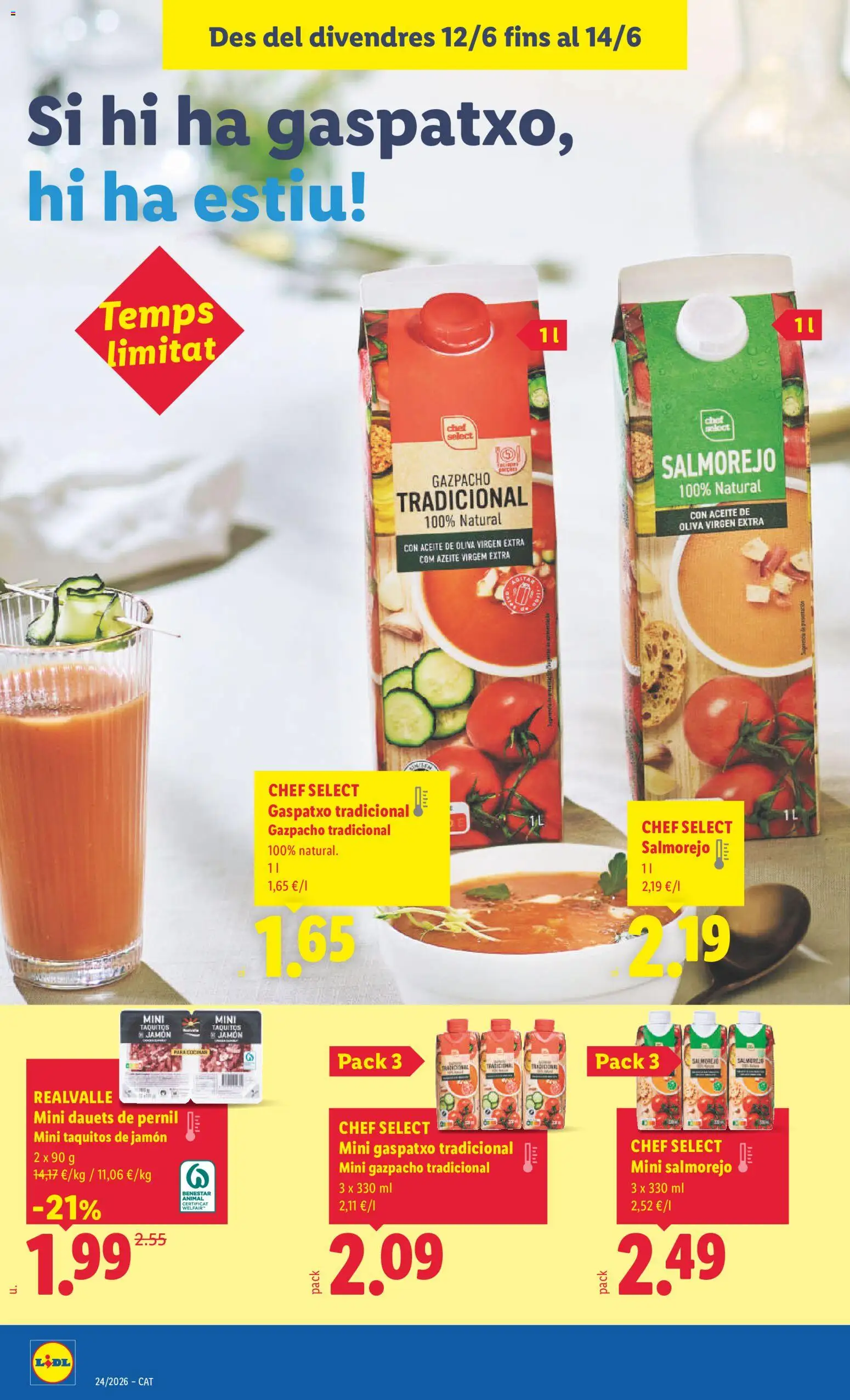 Lidl folleto │ válido desde el 08.06.2026 | Página: 42 | Productos: Aceite, Jamón, Aceite de oliva, Aceite de oliva virgen extra