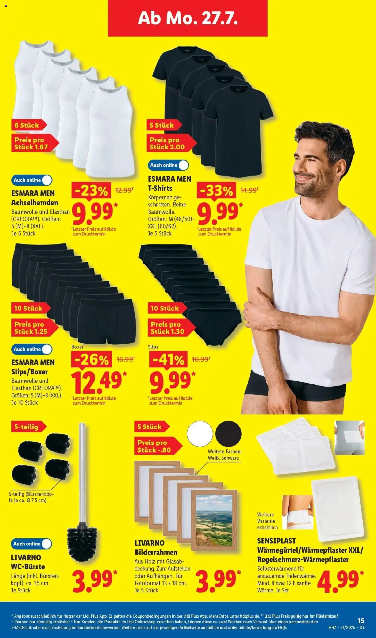 Lidl Prospekt Weikersheim – gültig ab 27.07.2026 | Seite: 31 | Produkte: Boxer, Bilderrahmen