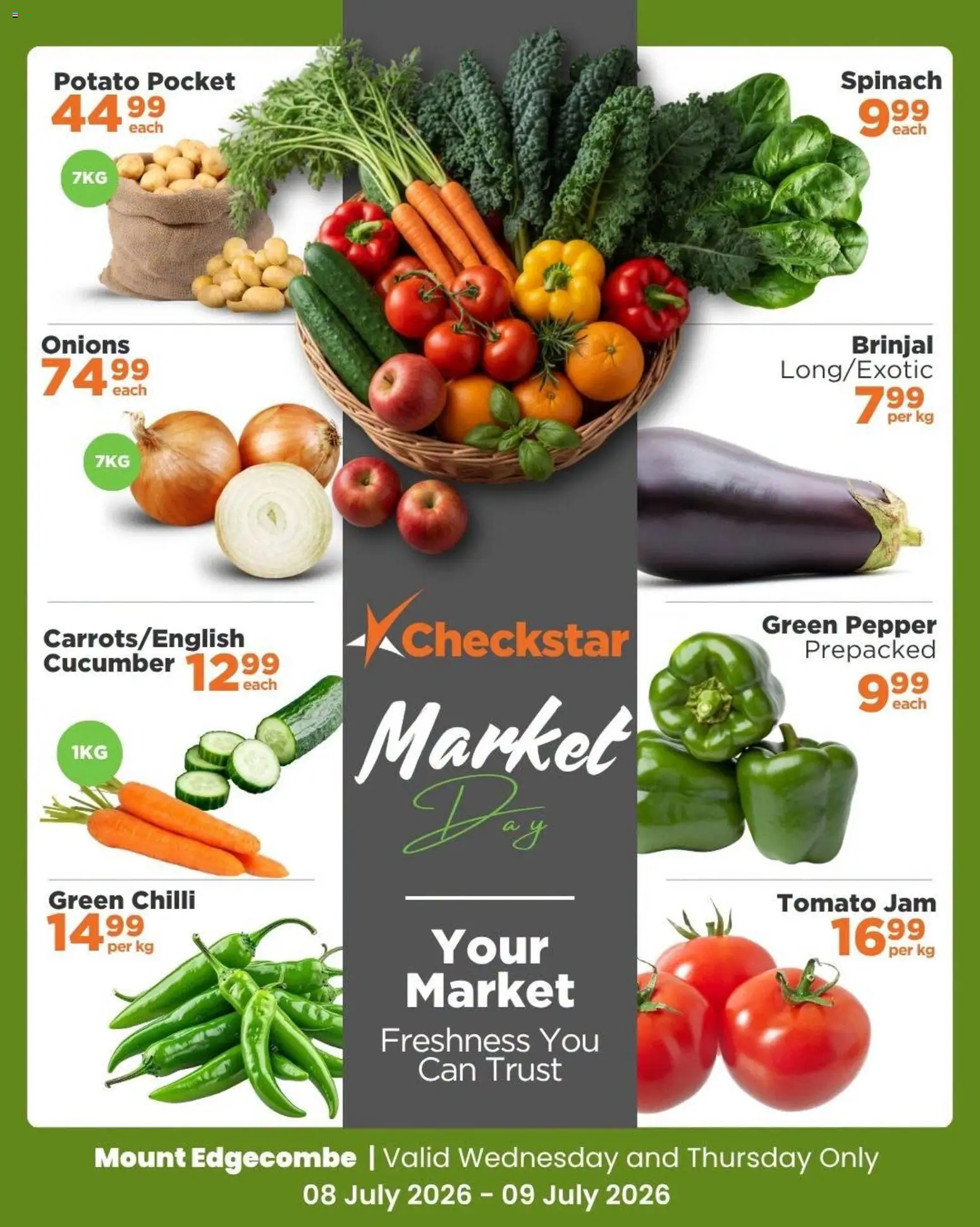 New Check Star catalogue – valid from 08/07/2026 | Page: 1 | Products: Jam, Onions, Pepper, Chilli