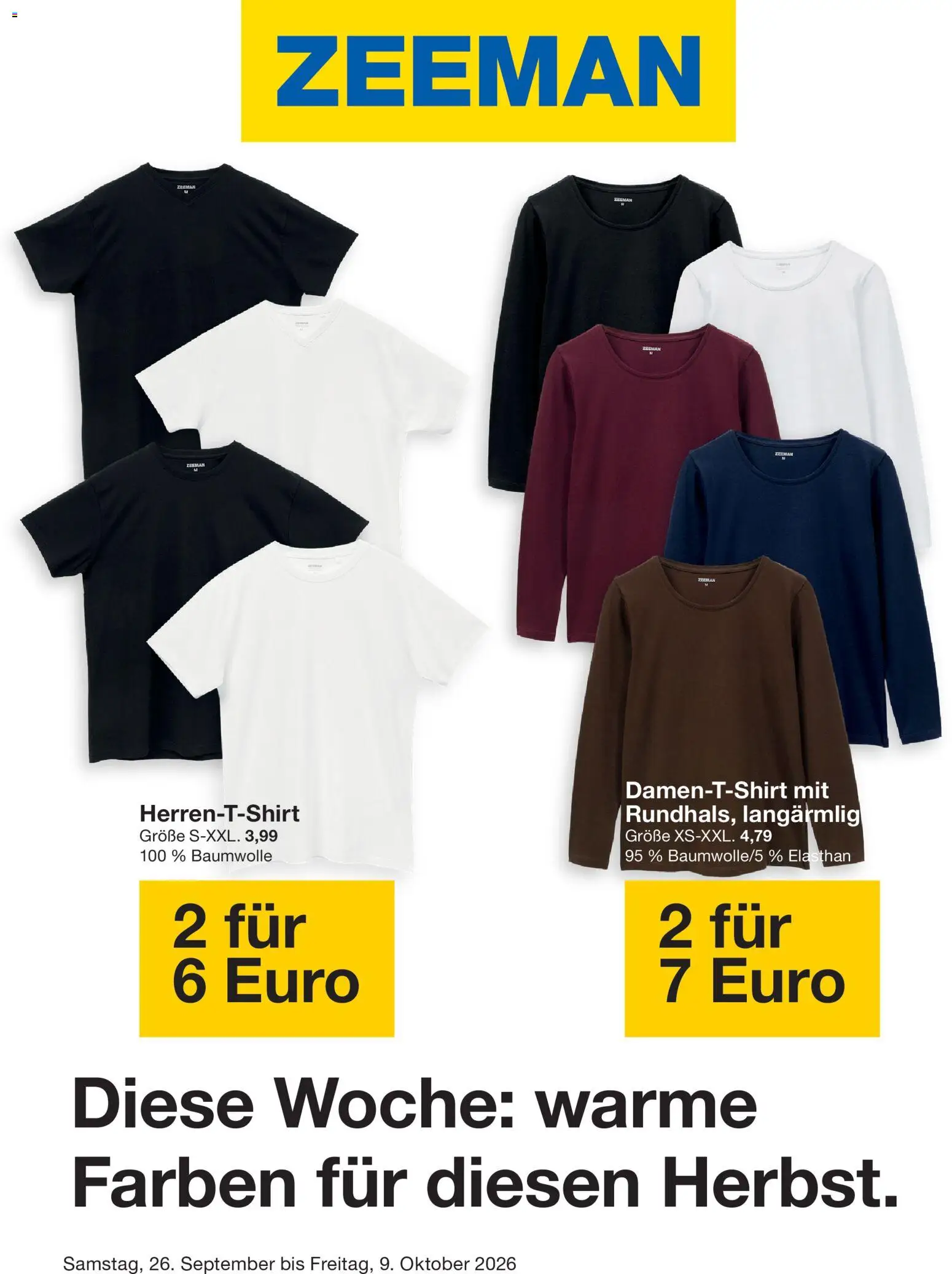 Zeeman Prospekt – gültig ab 26.09.2026 | Seite: 1