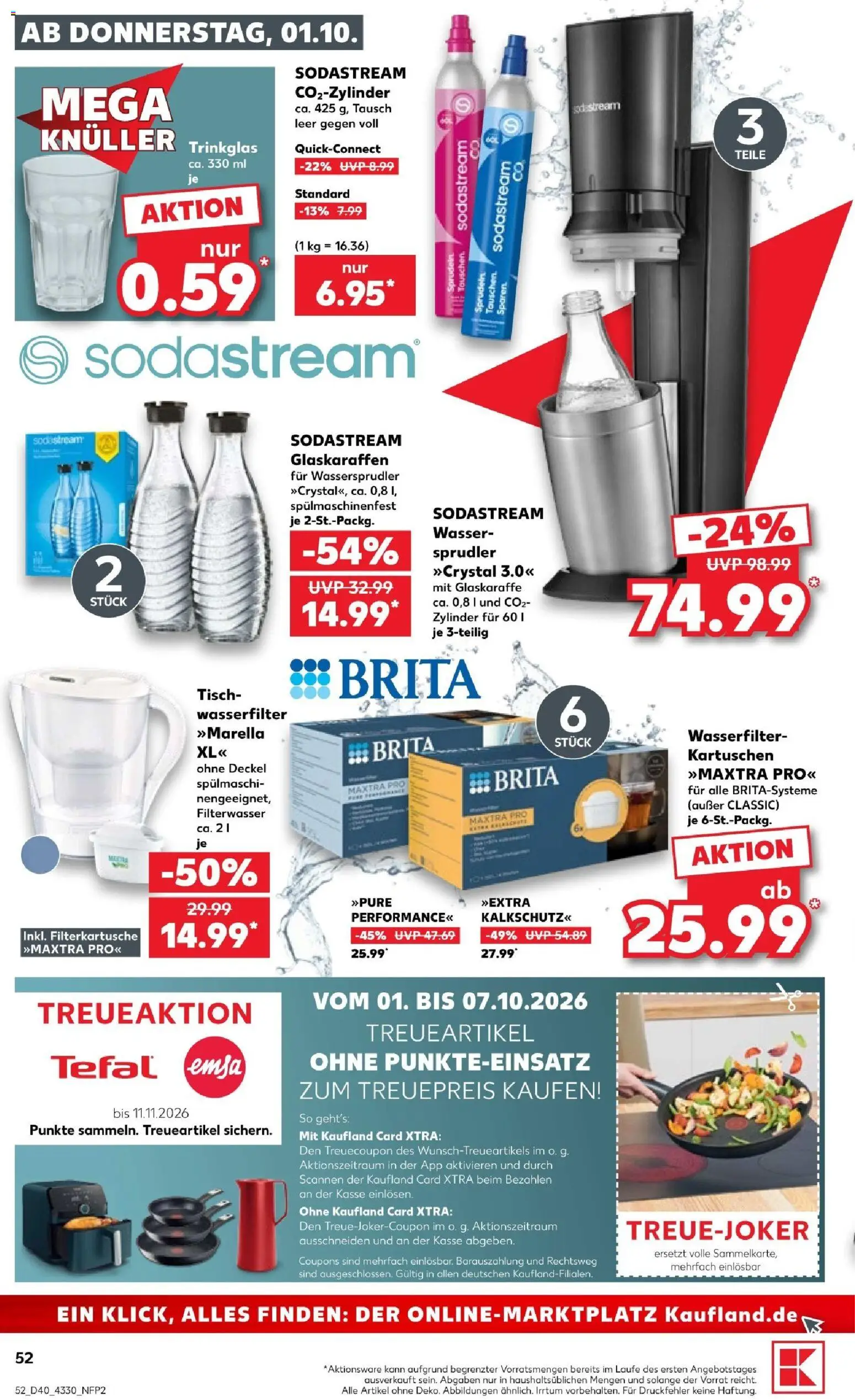 Kaufland Prospekt – gültig ab 01.10.2026 | Seite: 56 | Produkte: Tisch, Wasser, Sodastream