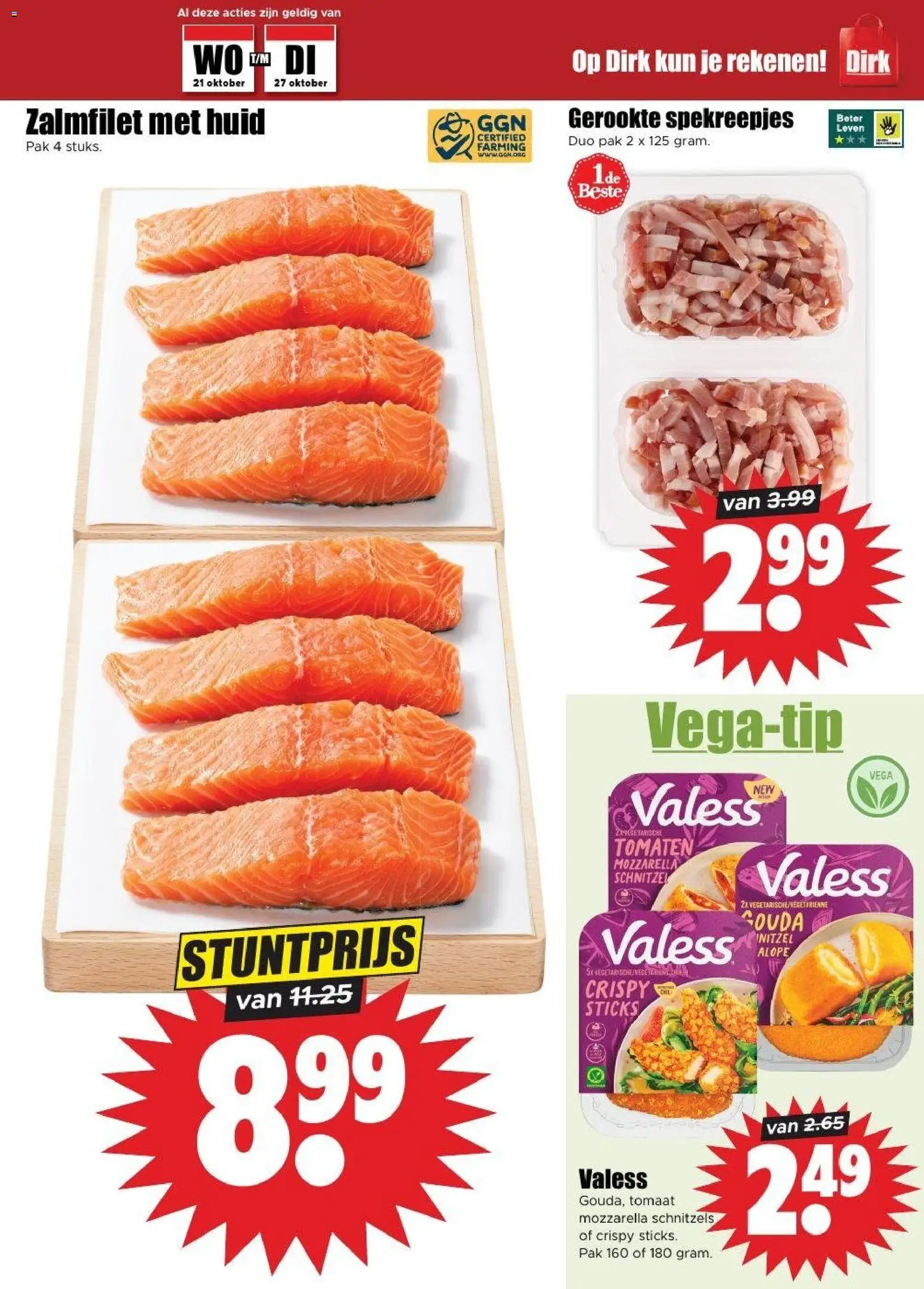 {H1} | Pagina: 5 | Producten: Schnitzel, Tomaten, Mozzarella, Zalmfilet