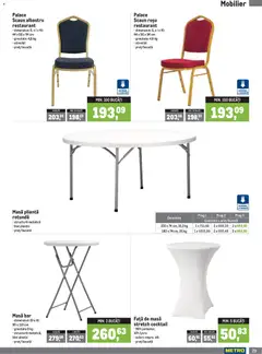 Ofertele Metro valabile de la 01.07.2026 | Pagină: 29 | Produse: Față de masă, Masă, Scaun, Cocktail