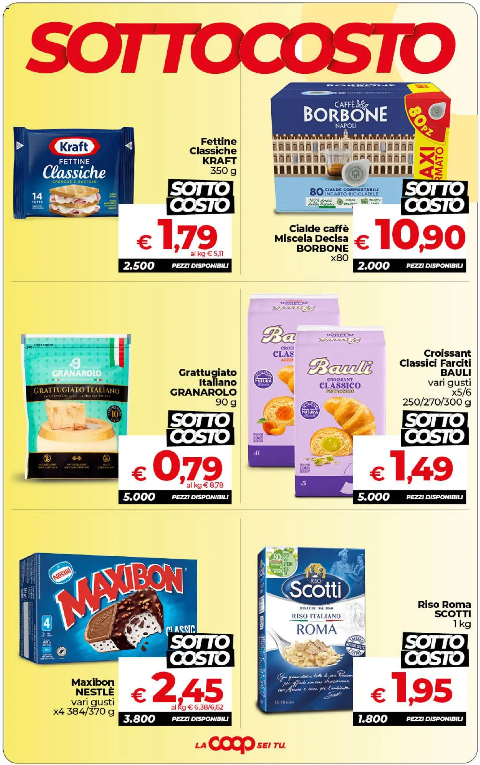 Volantino Ipercoop del 01/09/2026 | Pagina: 3 | Prodotti: Caffè, Riso, Croissant, Cialde