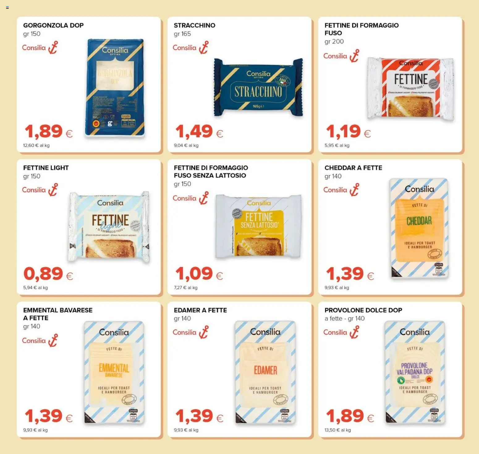 Volantino Oasi del 21/08/2026 | Pagina: 9 | Prodotti: Latte, Stracchino, Hamburger, Senza lattosio