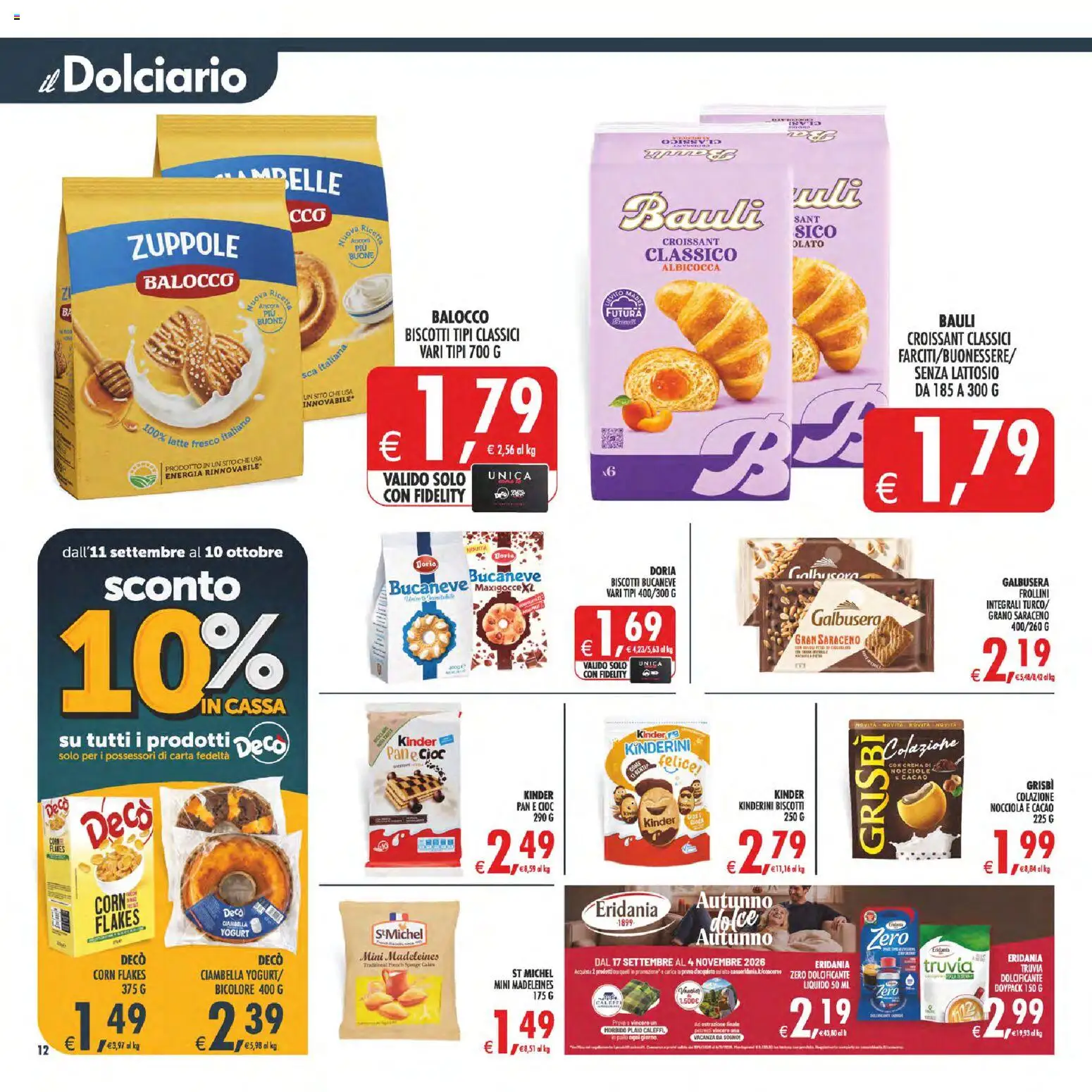 Volantino Decò del 22/09/2026 | Pagina: 12 | Prodotti: Plaid, Ciambella, Pane, Frollini