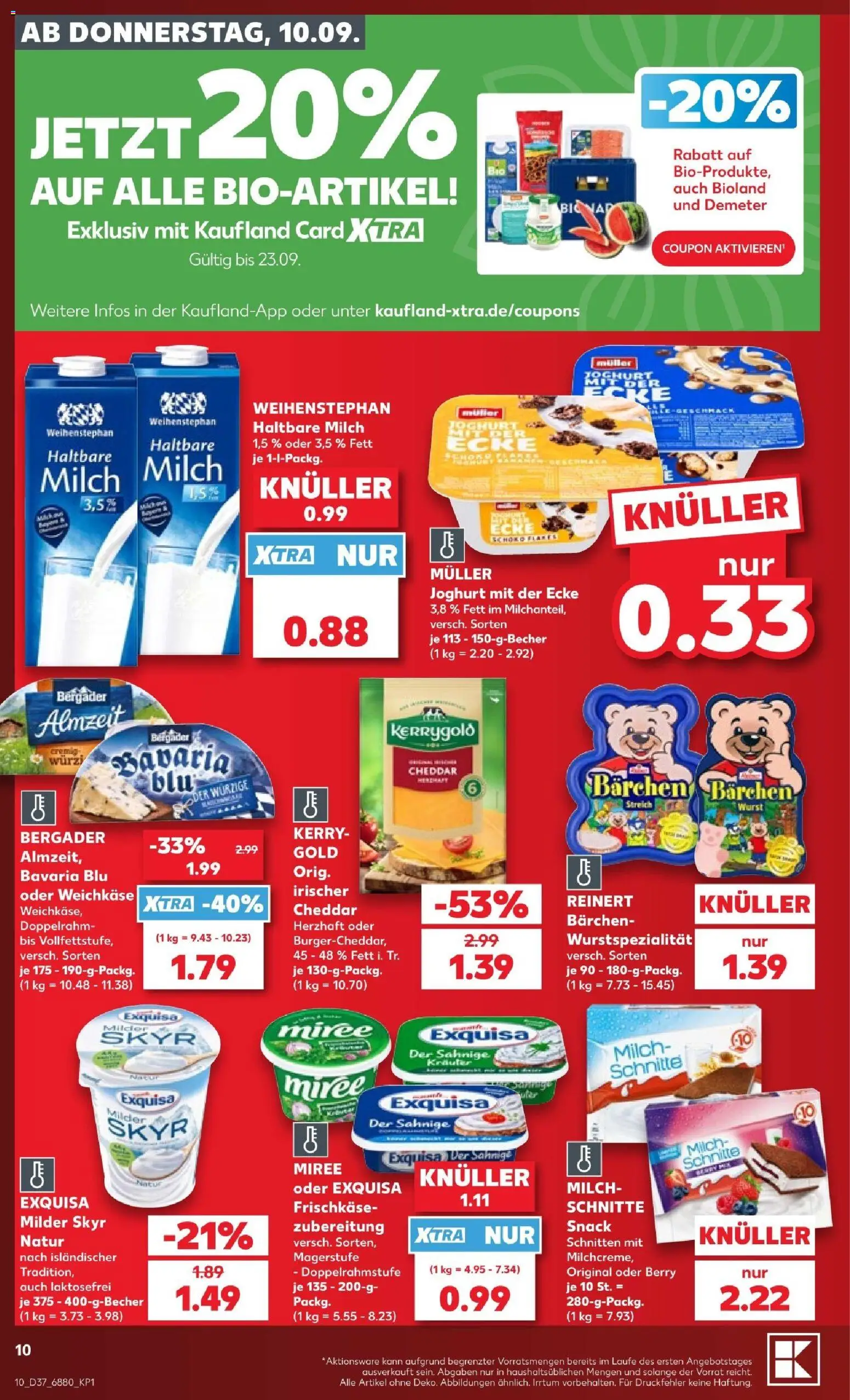 Kaufland Prospekt Völklingen – gültig ab 10.09.2026 | Seite: 10 | Produkte: Exquisa frischkase, Exquisa, Wurst, Frischkase