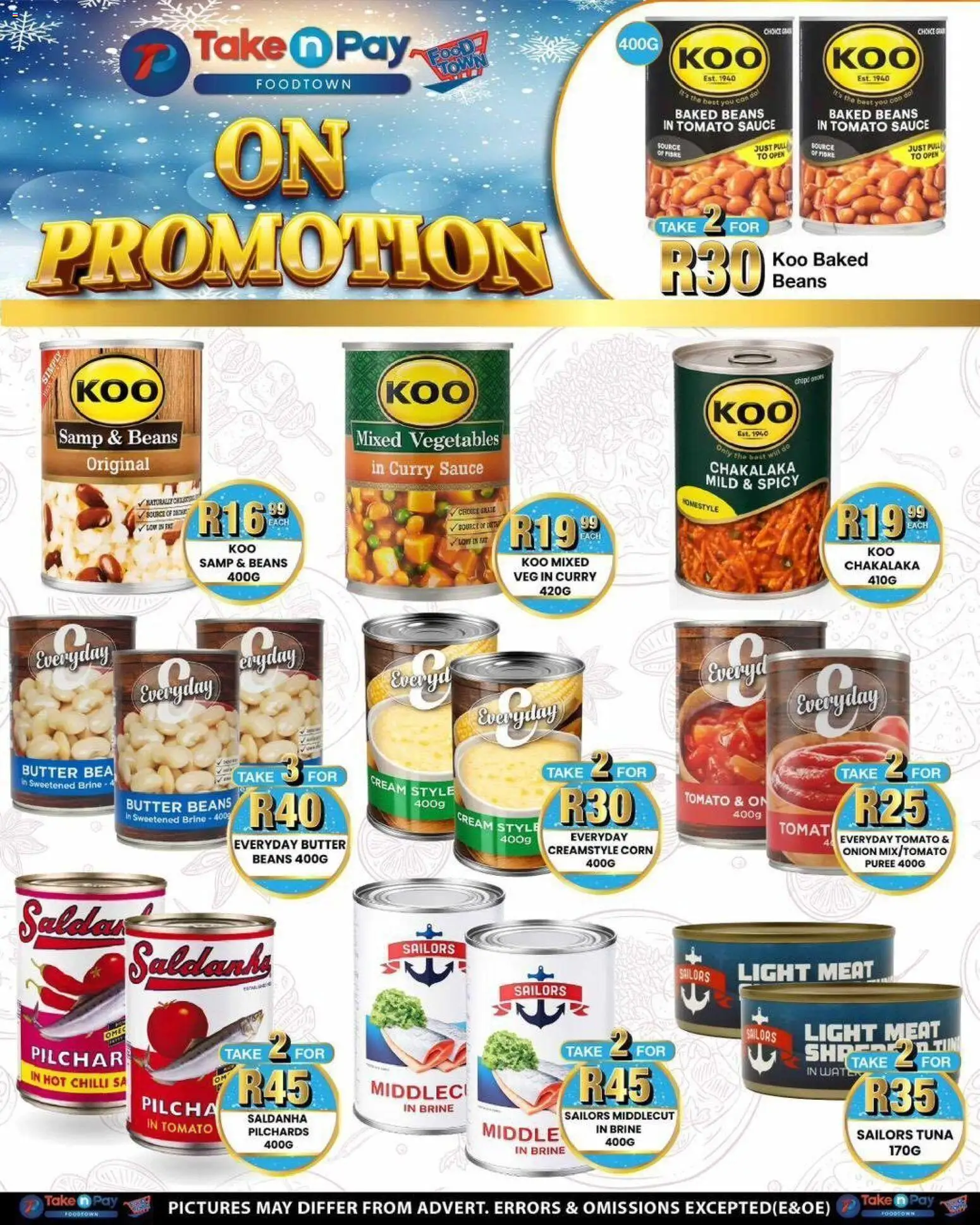 New Take n Pay catalogue – valid from 08.06.2026 | Page: 48 | Products: Corn, Tuna, Baked beans, Vegetables