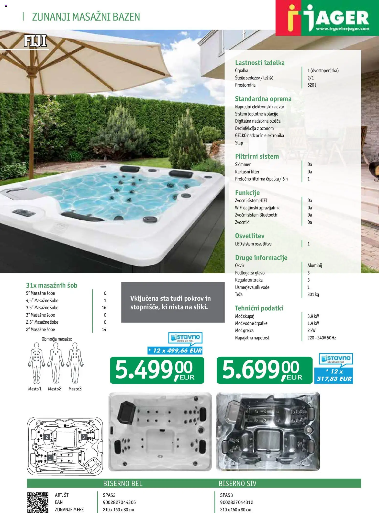 Novi Jager katalog ponudbe – veljaven od 21.08.2026 | Stran: 44 | Izdelki: Bazen, Črpalka, Teza, Podloga