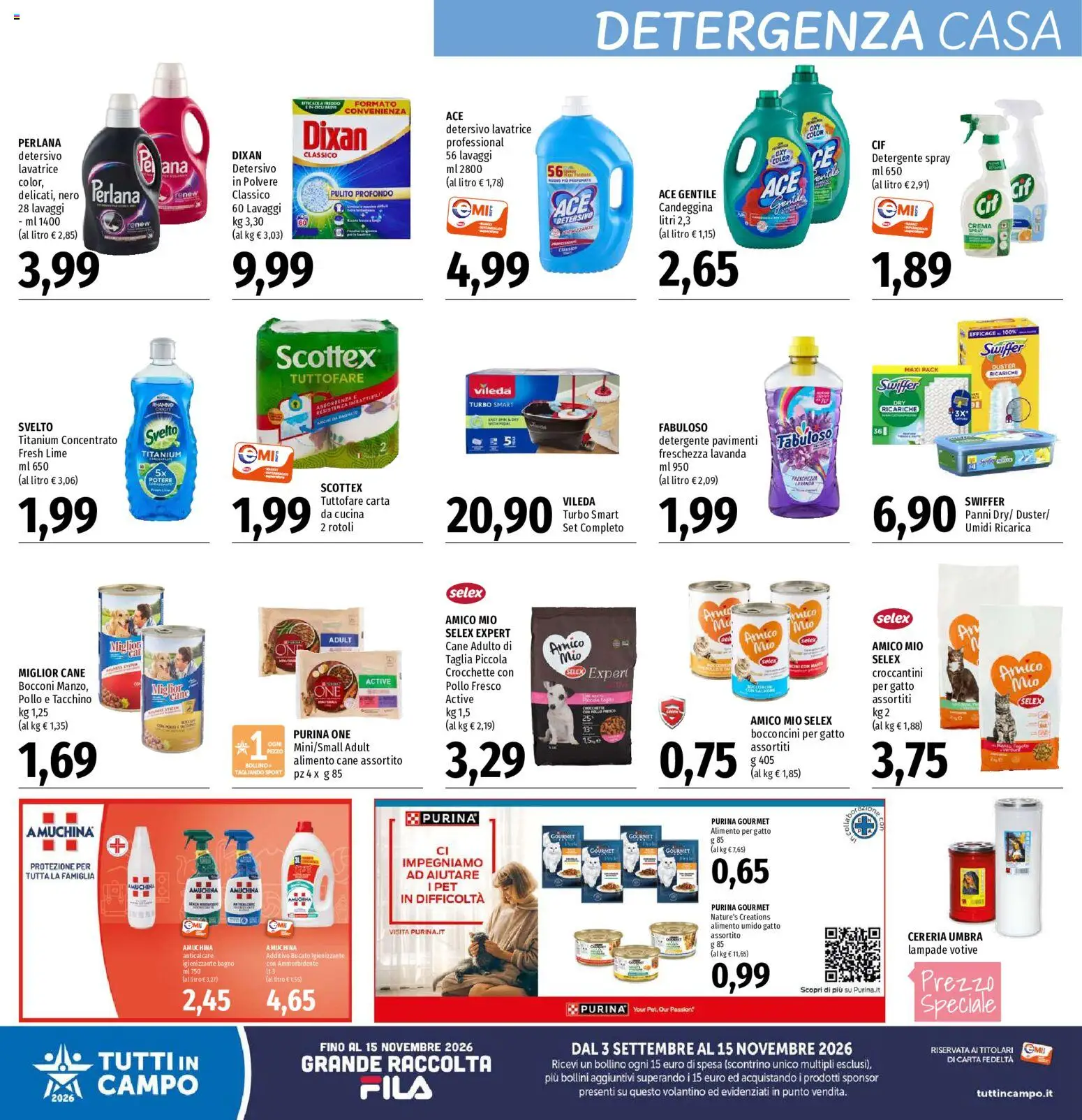 Volantino EMI del 29/10/2026 | Pagina: 22 | Prodotti: Crema, Pollo, Ammorbidente, Candeggina