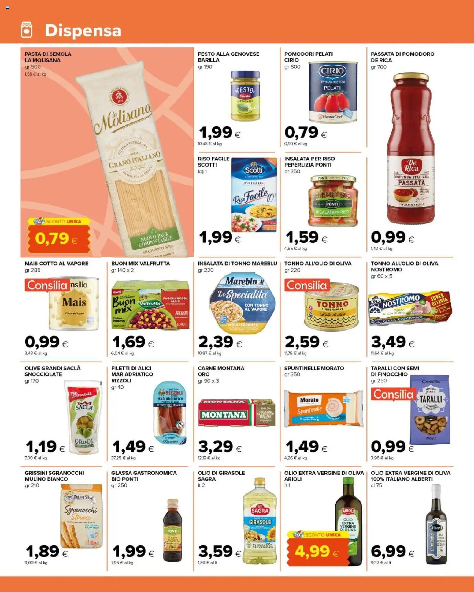 Volantino Tigre del 29/07/2026 | Pagina: 8 | Prodotti: Fagioli, Pasta, Pesto, Grissini